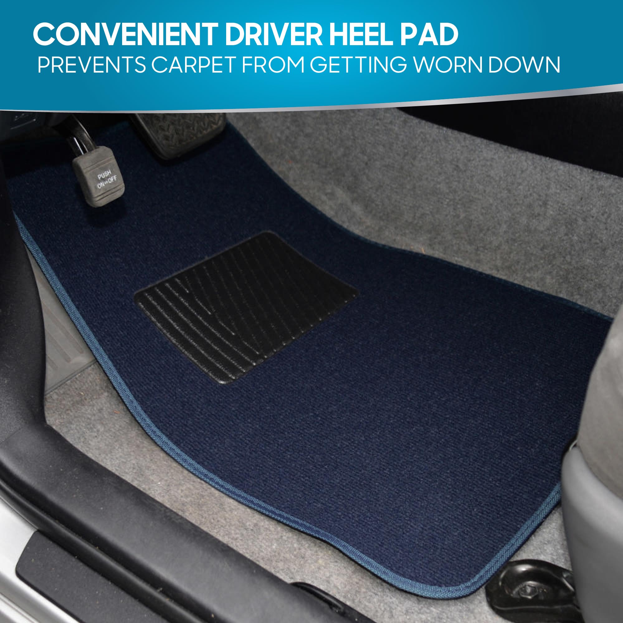 bdk-premium-blue-carpet-floor-mats-for-cars-universal-fit-4-piece-set-with-vinyl image 2