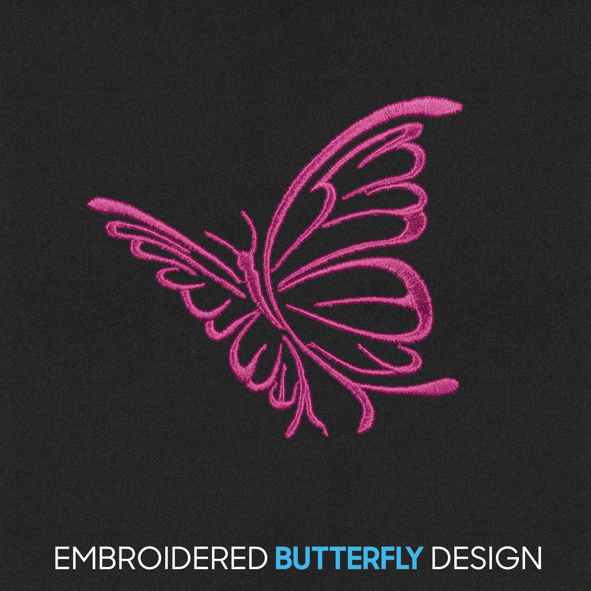 bdk-pink-butterfly-print-car-seat-covers-full-set-with-steering-wheel-cover-seat image 3