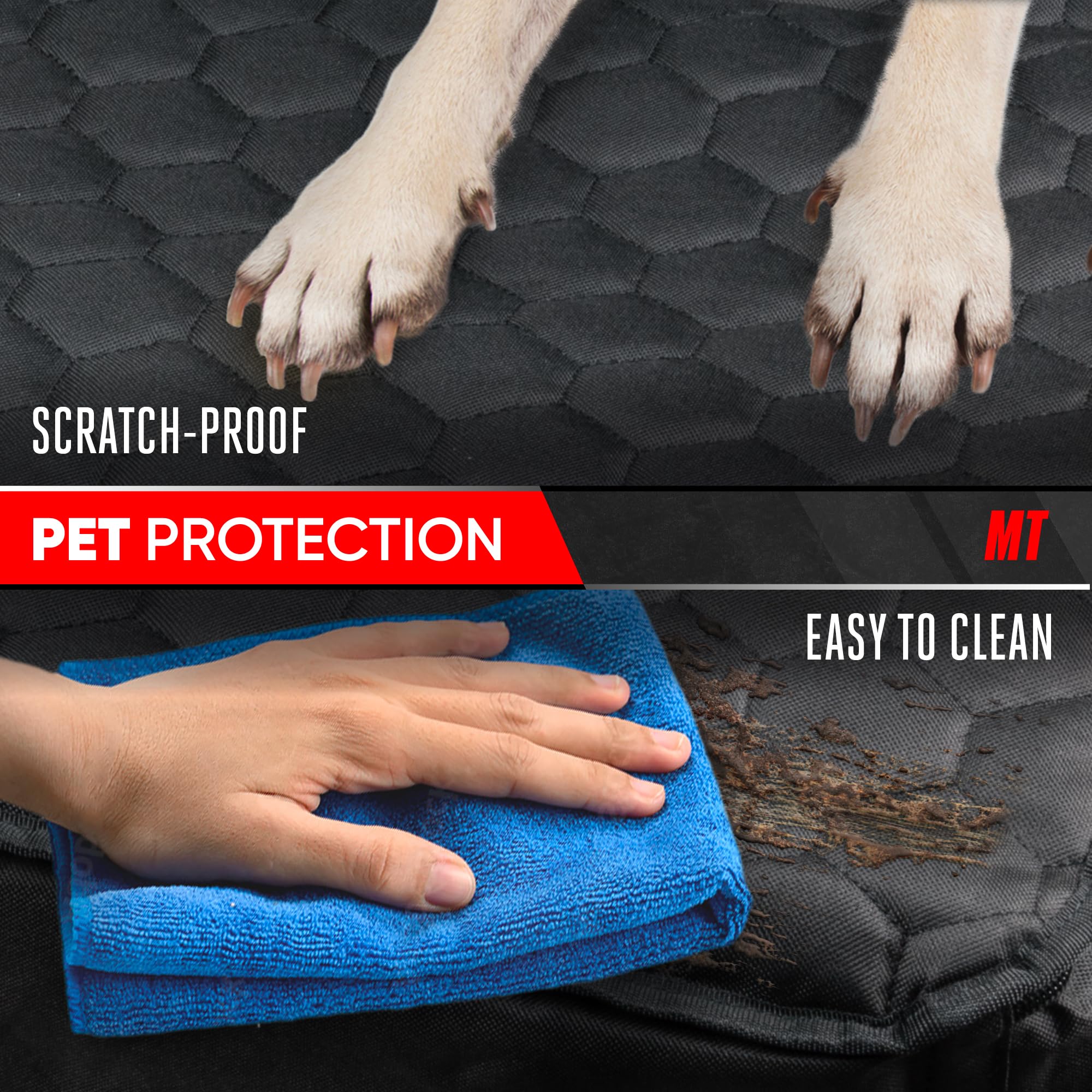 motor-trend-dog-car-seat-cover-for-back-seat-waterproof-non-slip-scratch-resista image 7