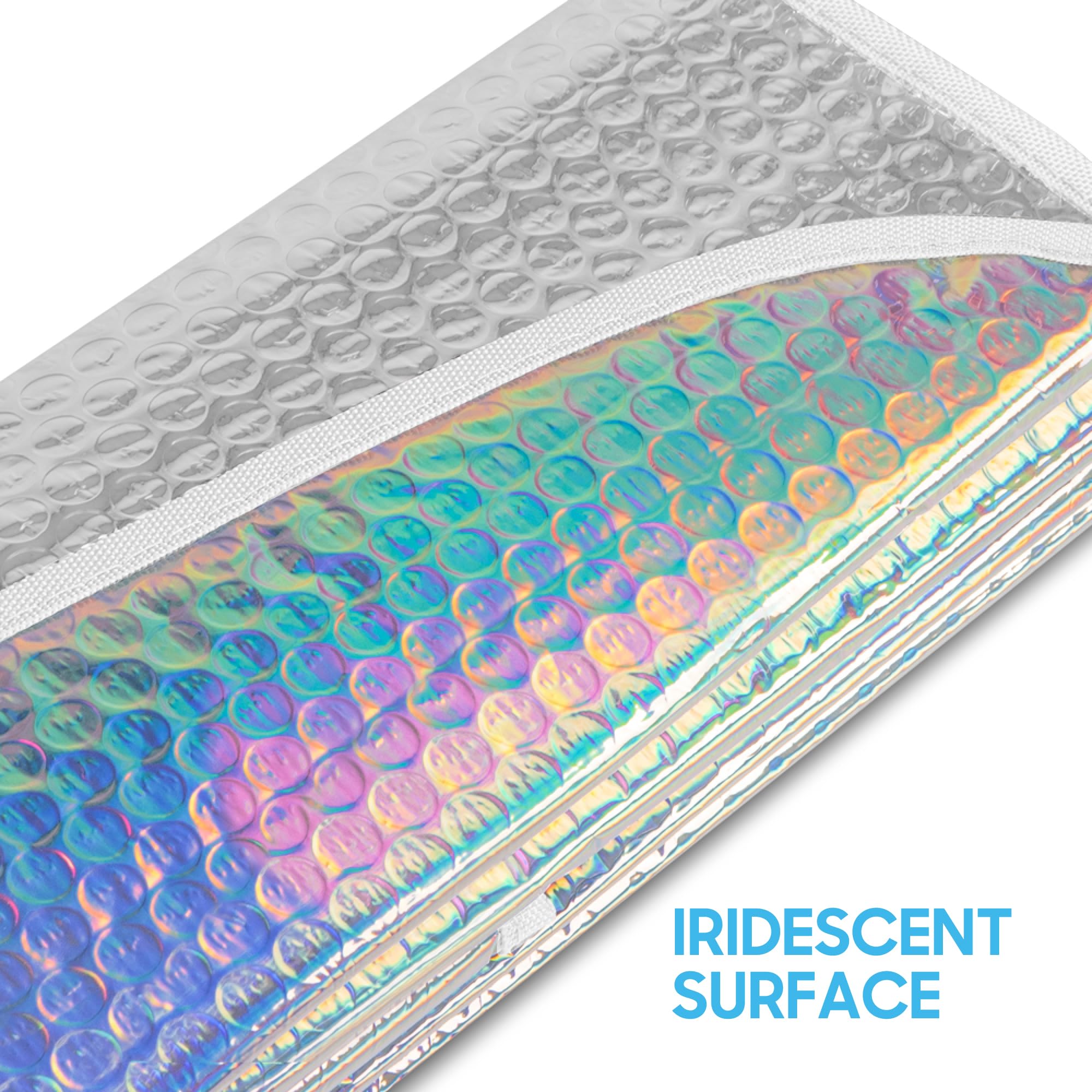 bdk-iridescent-mermaid-hologram-foil-windshield-sun-shade-double-bubble-accordio image 6