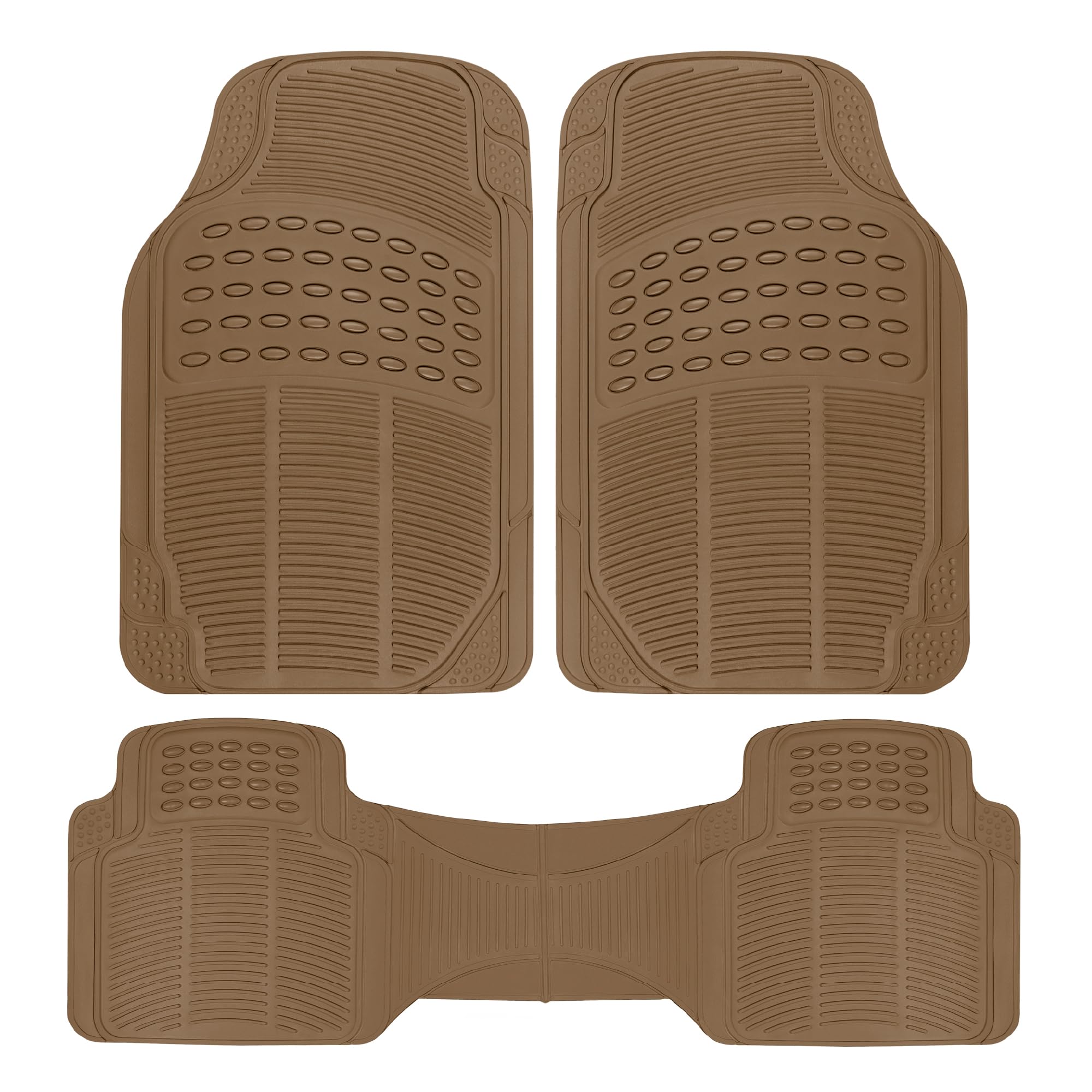 bdk-proliner-3-piece-all-weather-rubber-car-floor-mats-for-cars-trucks-suvs-univ image 1