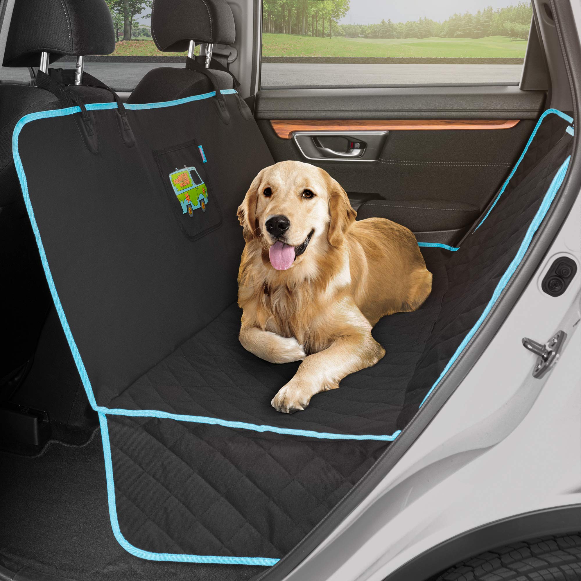 bdk-scooby-doo-dog-car-seat-cover-for-back-seat-heavy-duty-hammock-with-storage- image 3