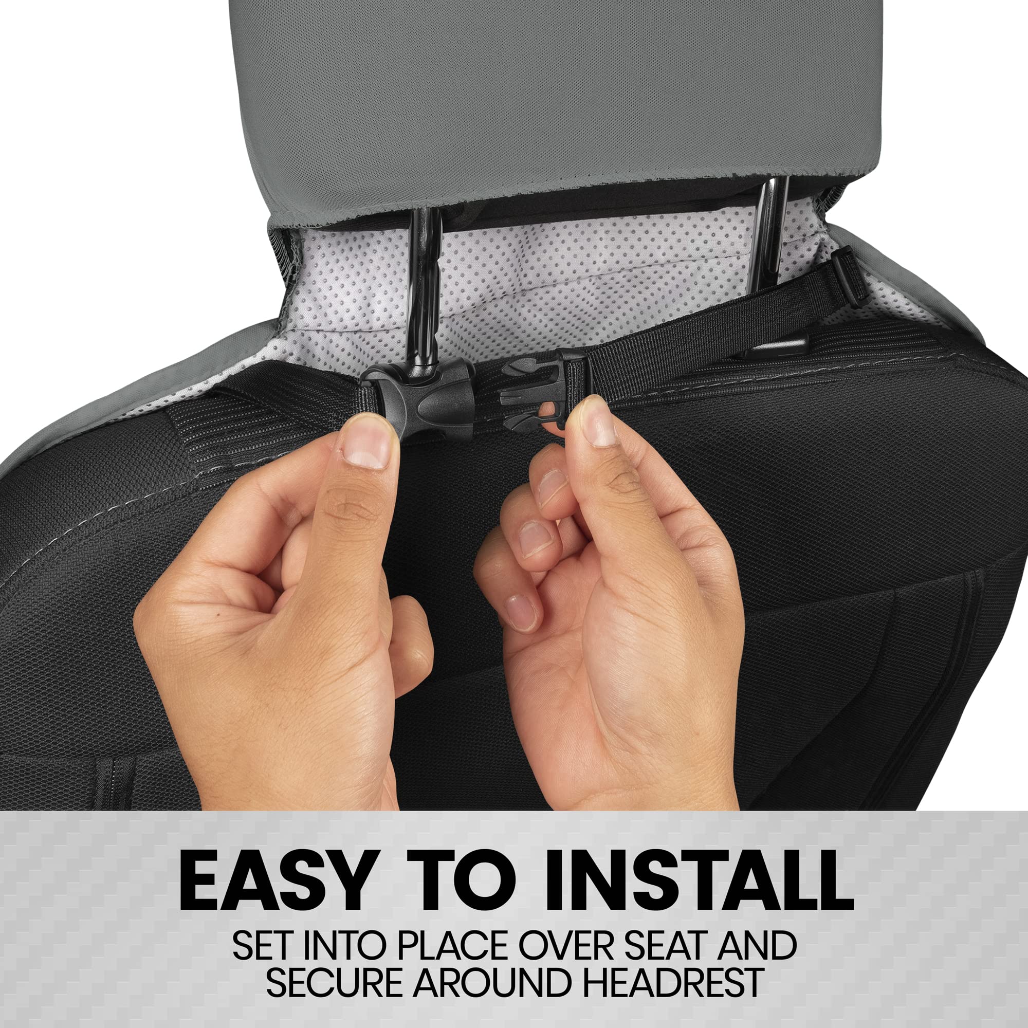 bdk-ultrafit-waterproof-car-seat-towel-covers-2-pack-gray-trim image 4