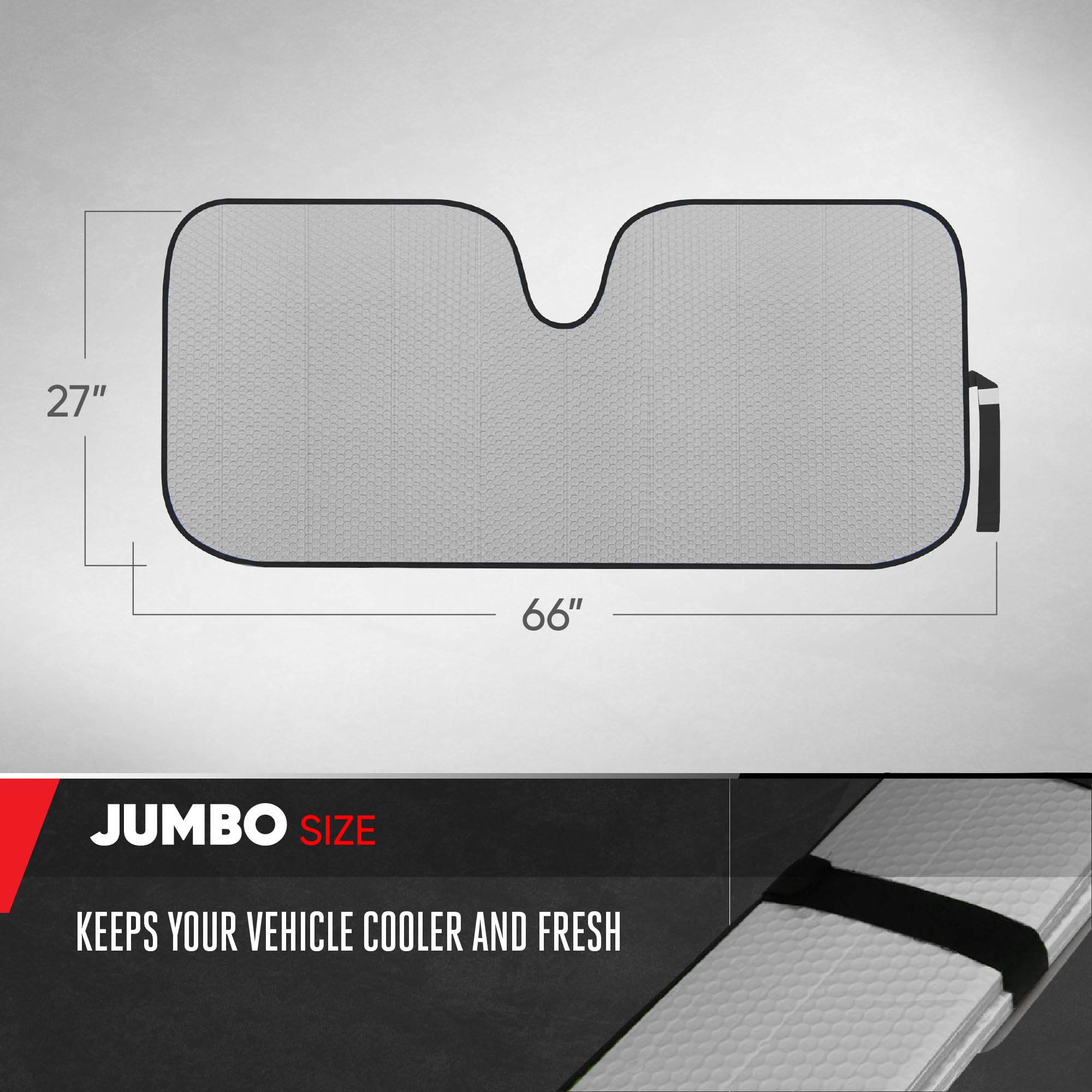 motor-trend-jumbo-accordion-windshield-sunshade-66-x-27-gray image 3