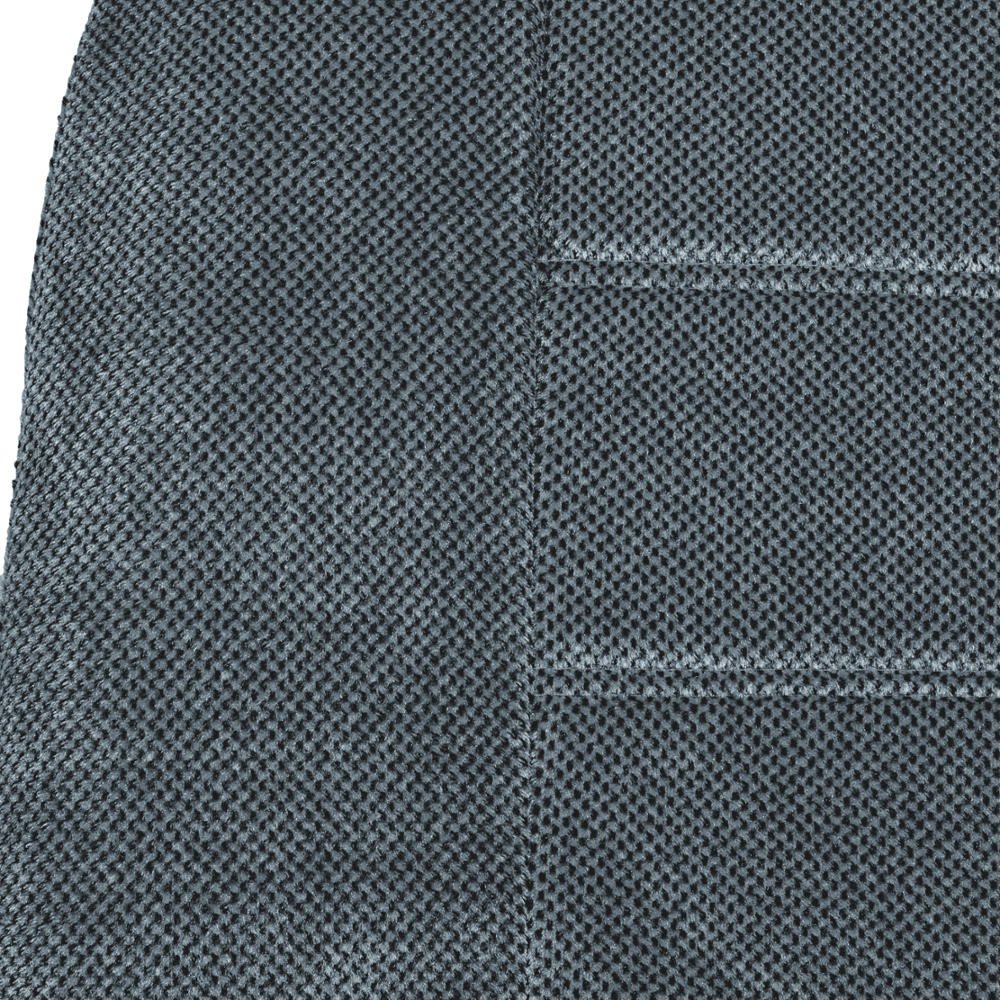 bdk-charcoal-dotted-cloth-regal-style-2-piece-premium-high-back-auto-seat-covers image 6