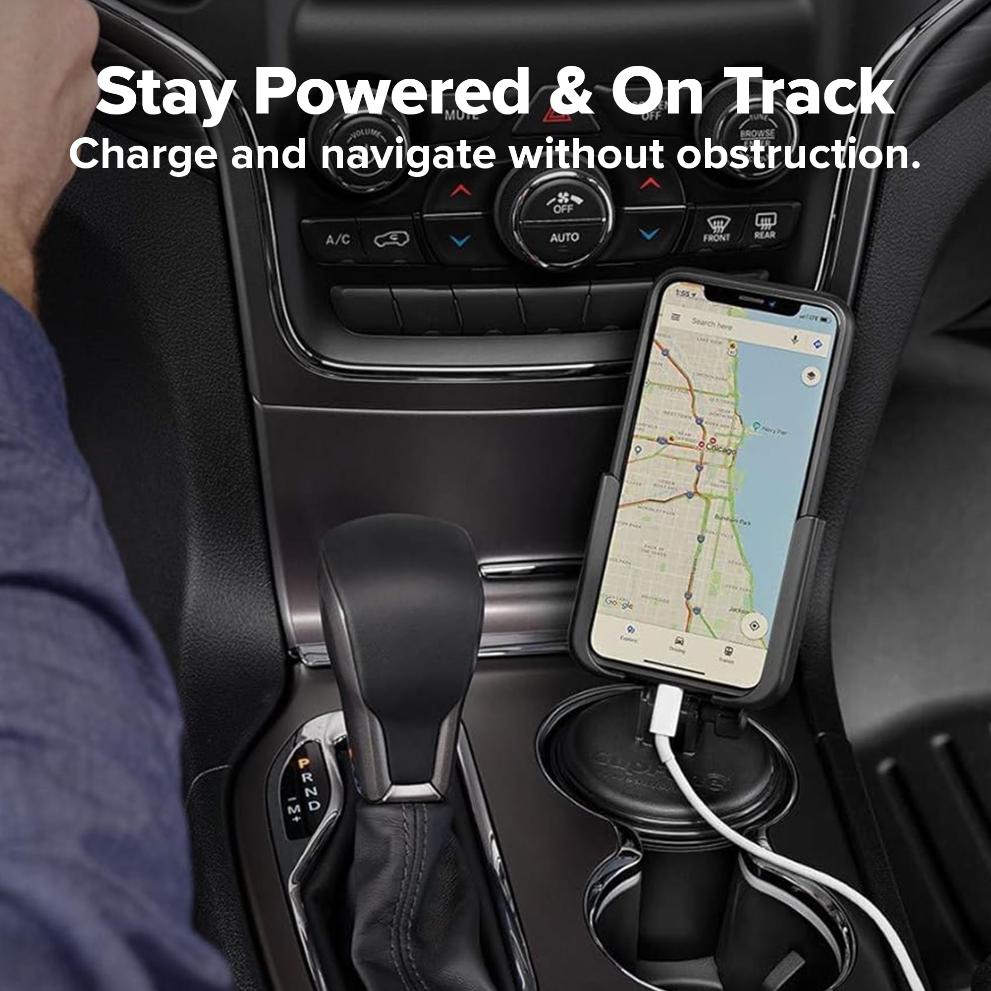 weathertech-cupfone-universal-cup-holder-phone-mount-for-cars-adjustable-secure- image 8
