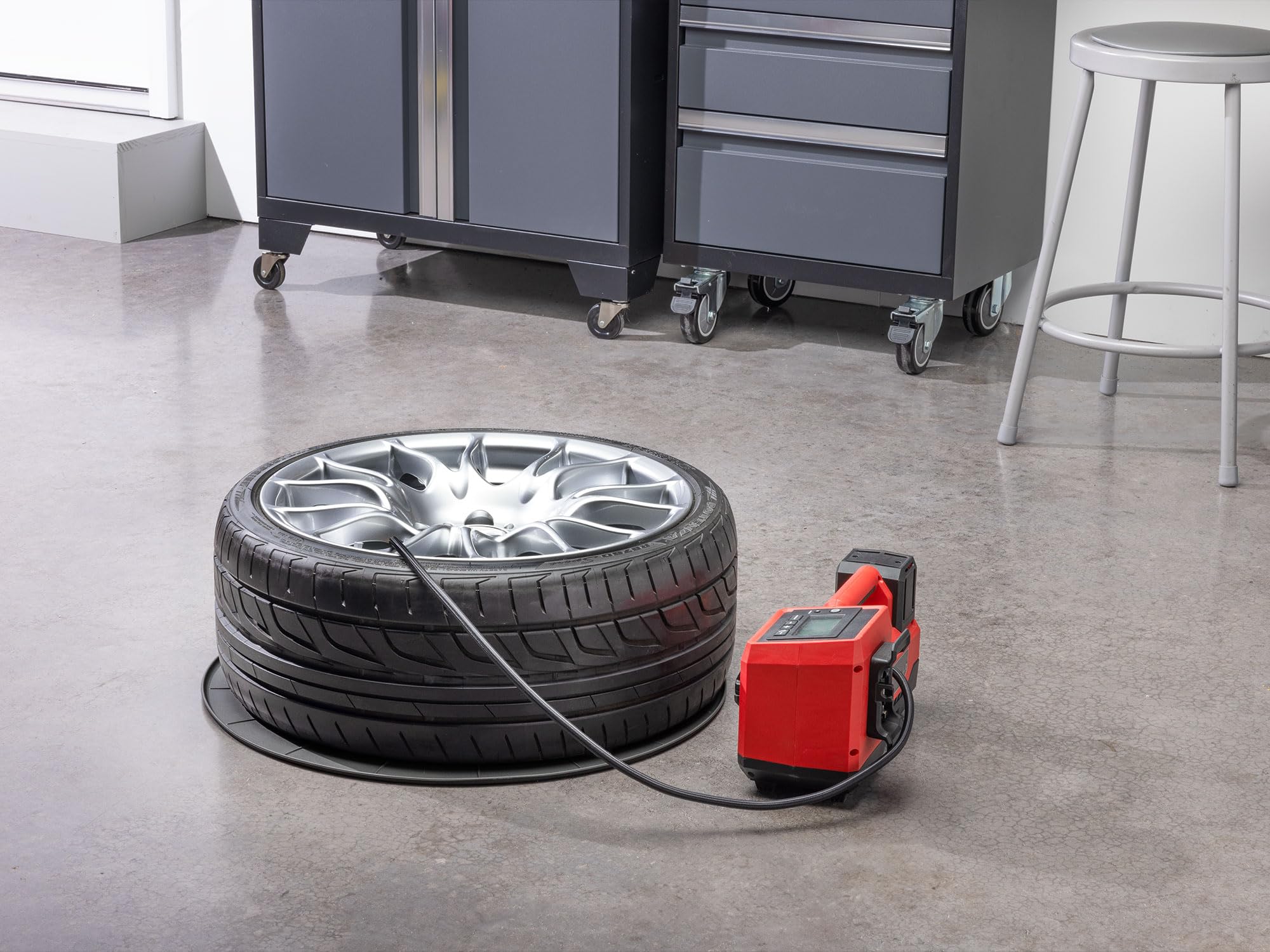 weathertech-wheelstacker-24-wheel-stacker-ring-set-of-4-tpe-storage-for-tires-an image 6