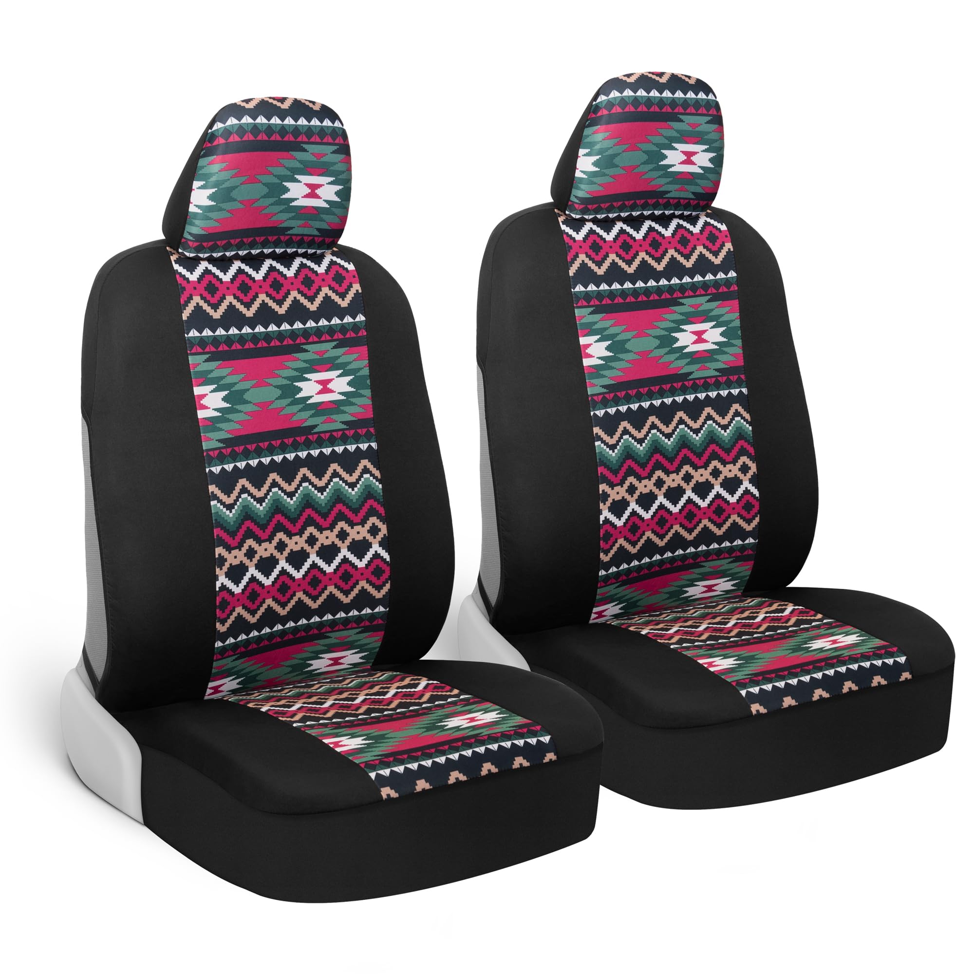 bdk-red-cherry-front-seat-covers-2-pack-classic-print-sideless-design-for-airbag image 8