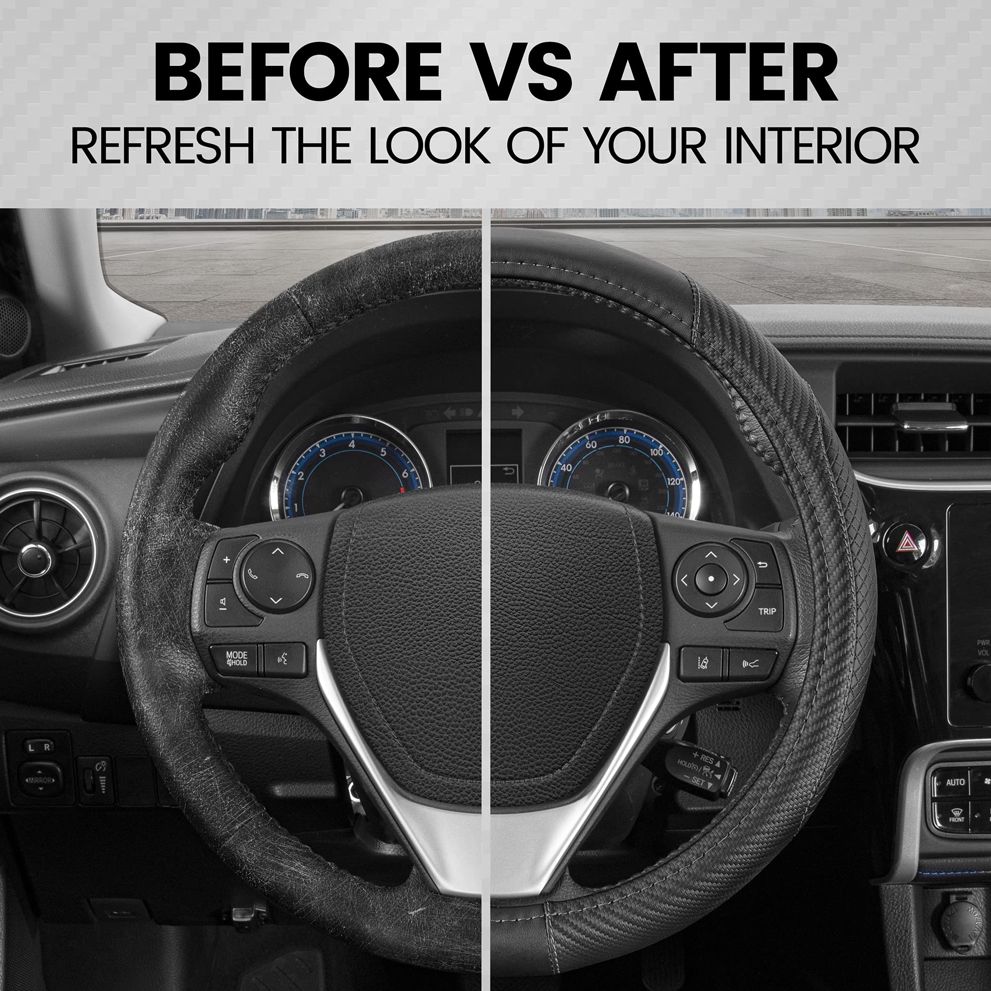 bdk-griptech-stitched-diamond-steering-wheel-cover-standard-15-inch-black-non-sl image 4