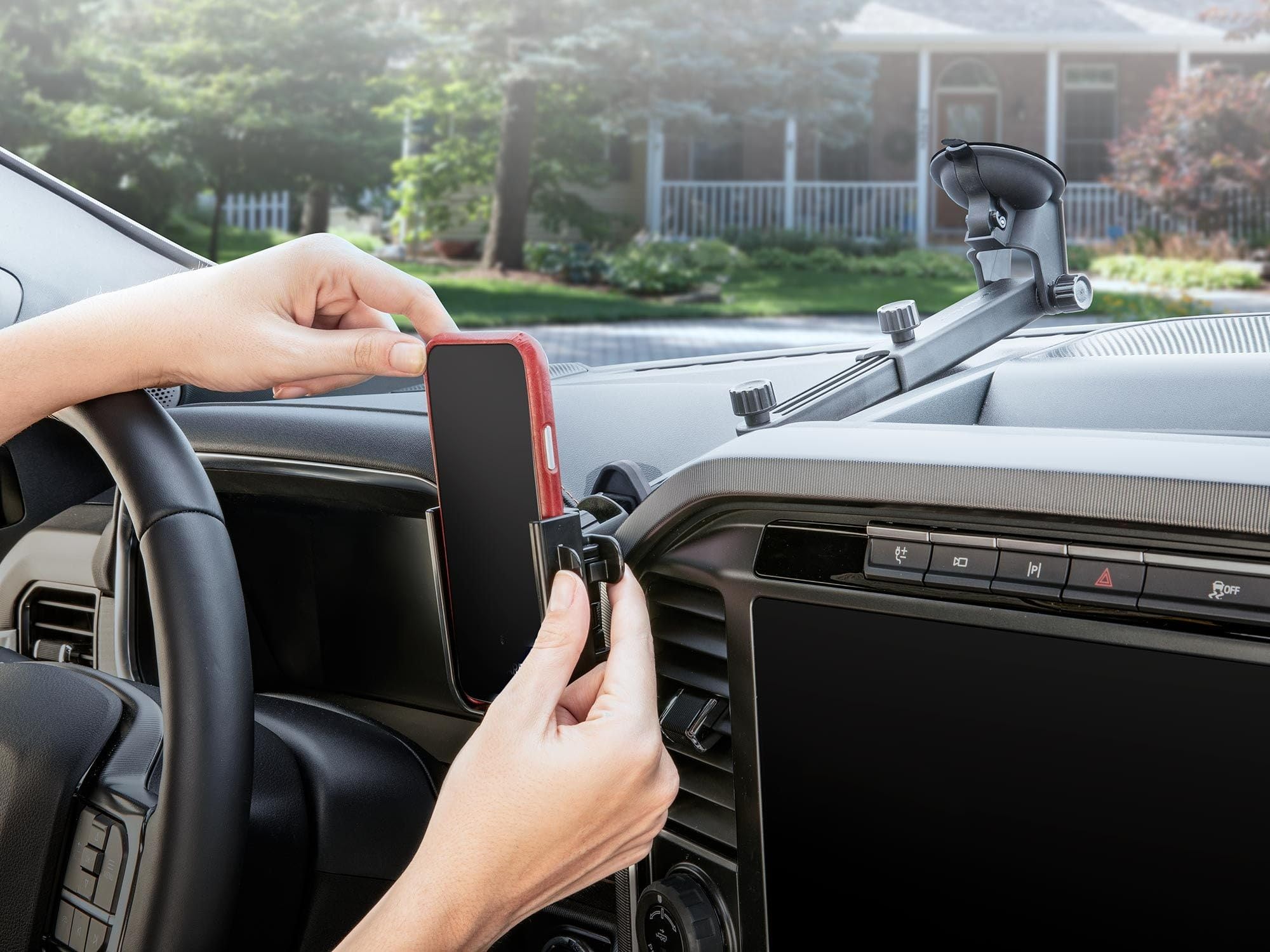 weathertech-windshieldfone-with-extension-universal-windshield-mounted-car-phone image 7