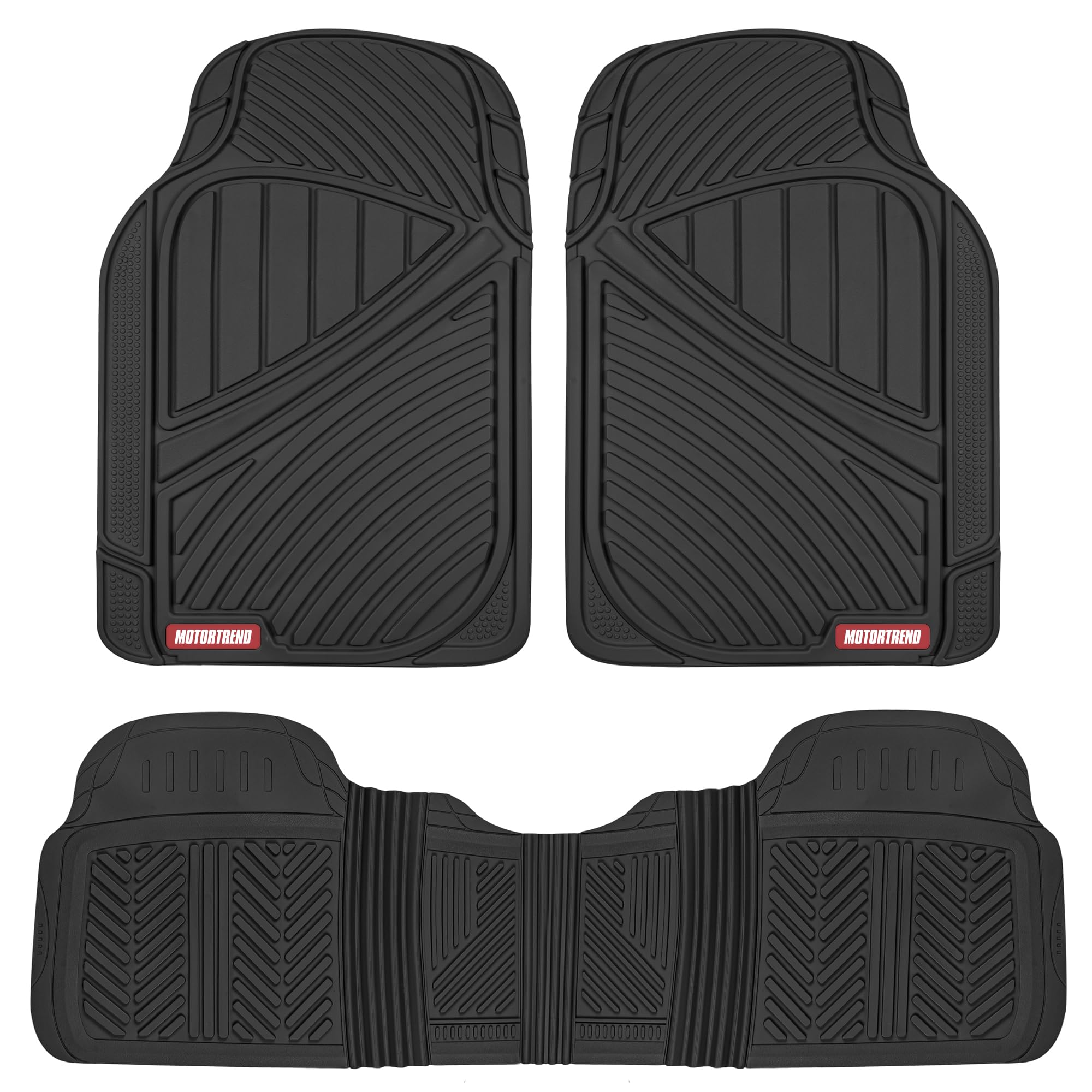 motor-trend-flextough-performance-all-weather-rubber-floor-mats-3-piece-set-for- image 1