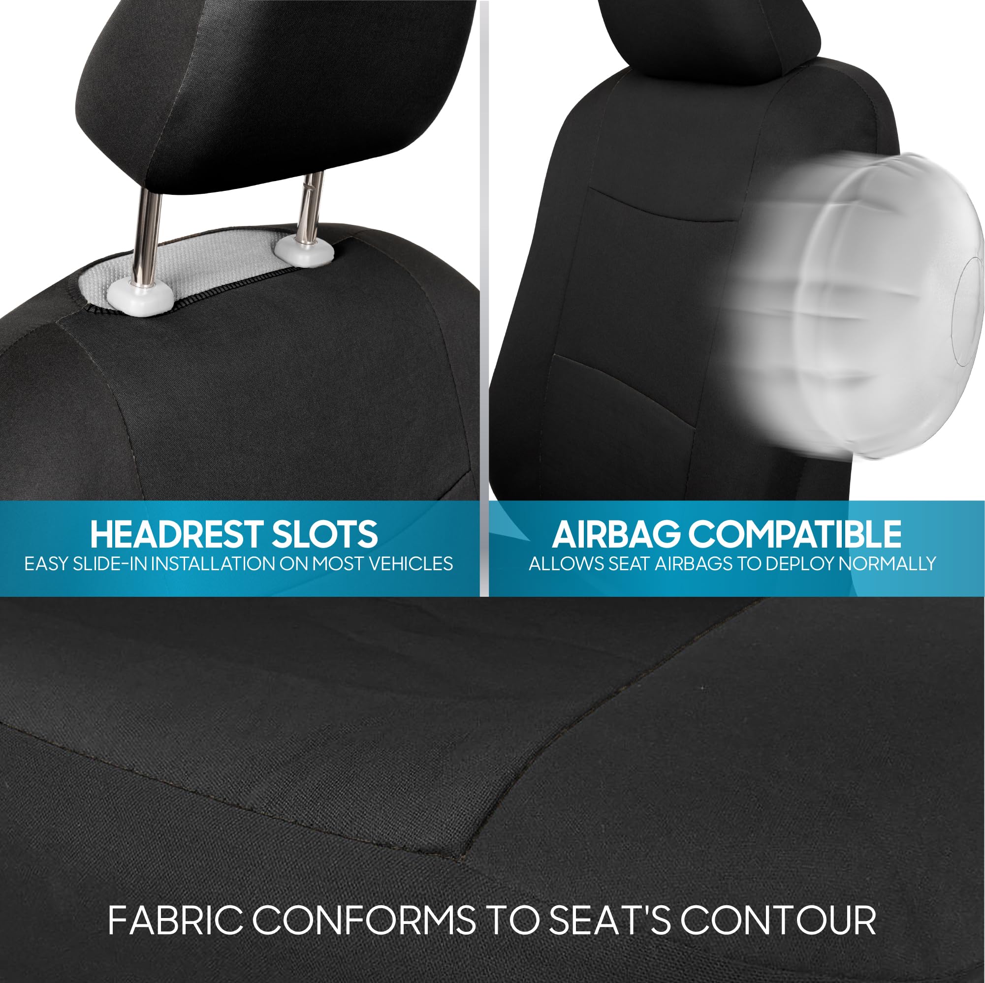 bdk-polypro-black-seat-cover-full-set-with-matching-carpet-floor-mats-front-rear image 7