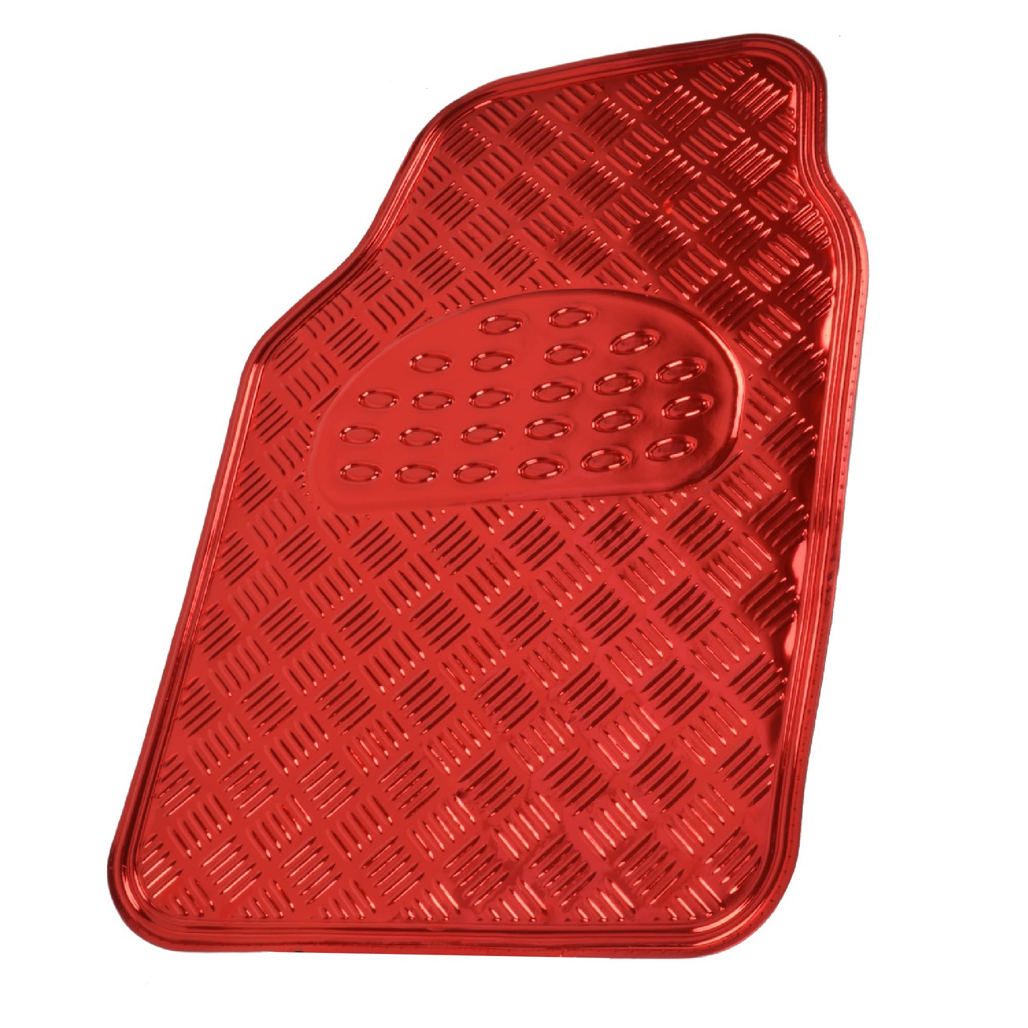 bdk-metallic-chrome-red-car-floor-mats-all-weather-universal-fit-full-set-non-sl image 8