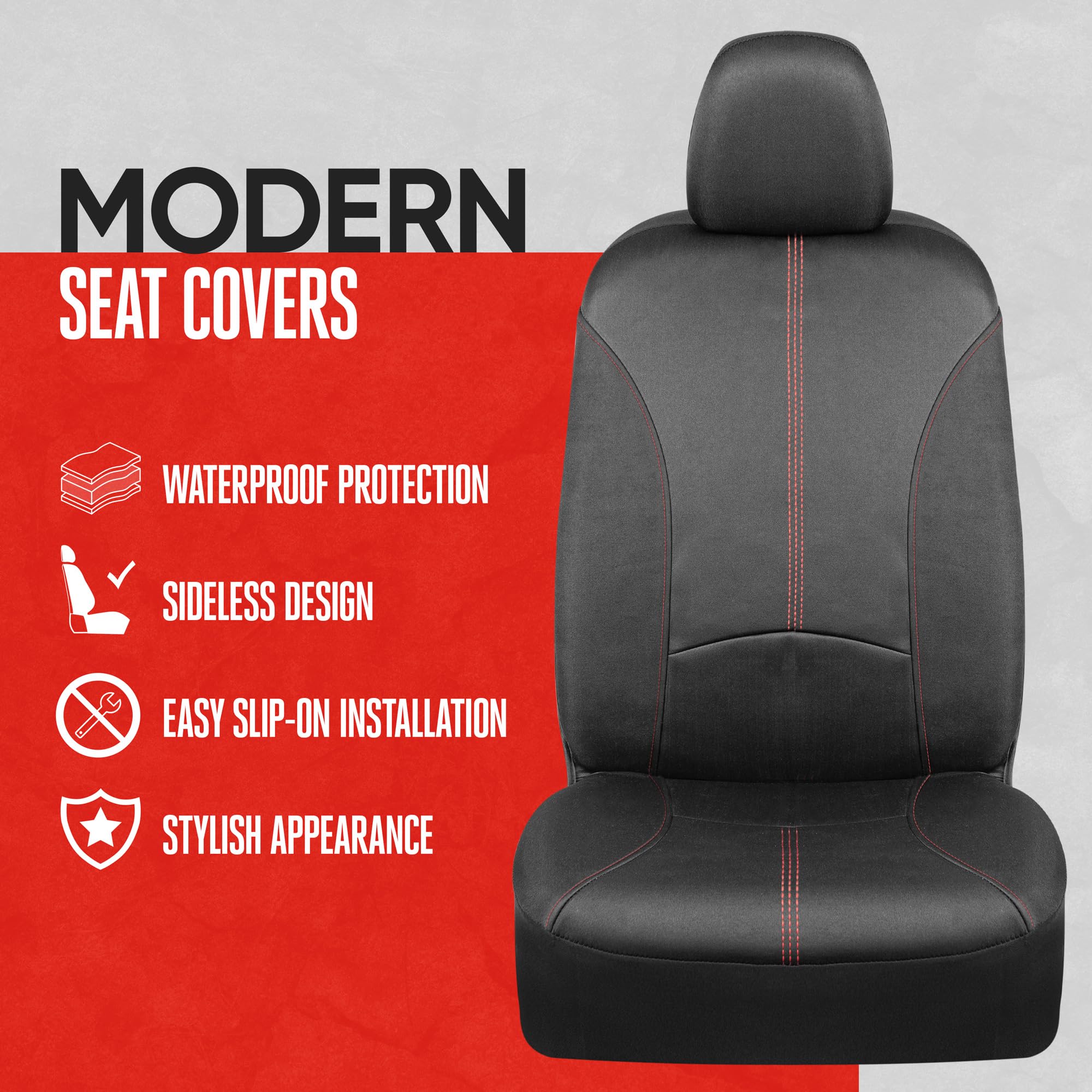 motor-trend-spillguard-waterproof-neoprene-seat-cover-set-front-and-rear image 2