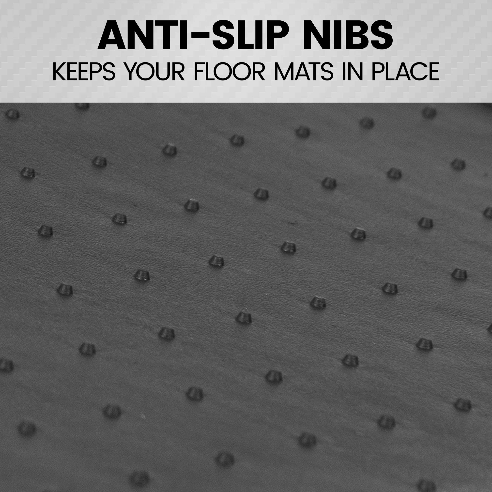 bdk-hybridmat-automotive-rubber-carpet-floor-mats-front-rear-set-black-semi-trim image 6