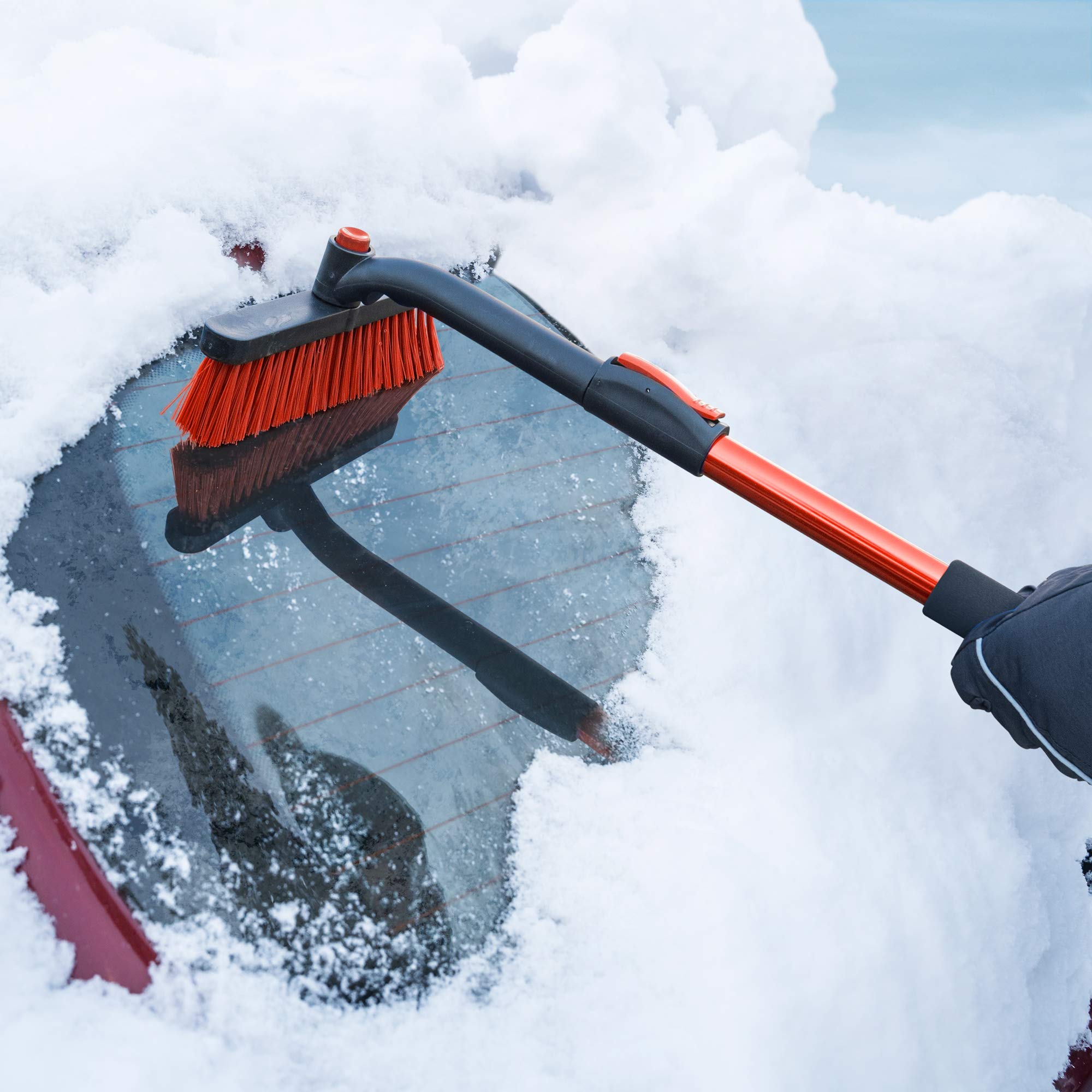 bdk-motor-trend-ice-scraper-with-extendable-handle-and-rotating-brush-head image 4