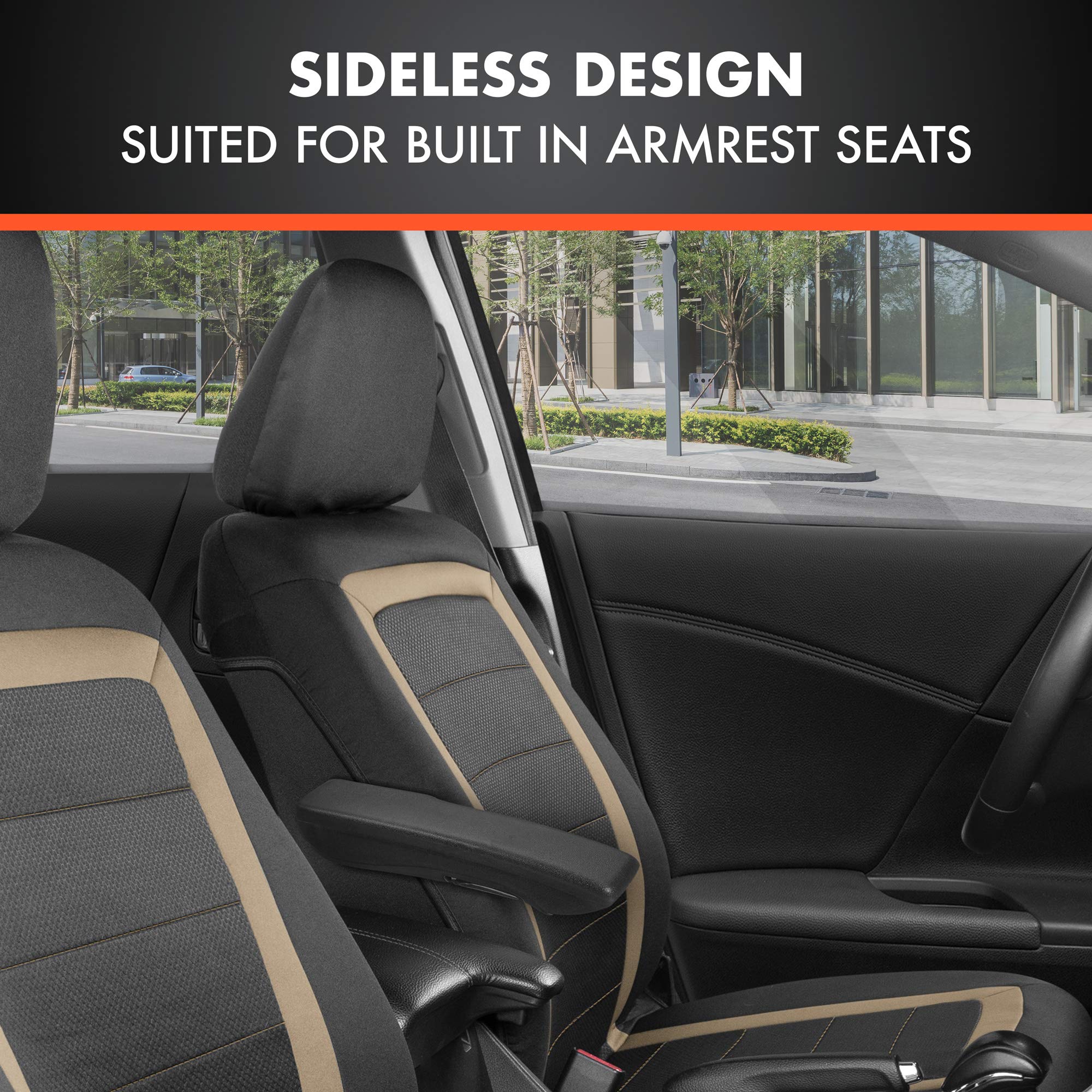 bdk-carxs-freshmesh-car-seat-covers-for-front-seats-beige-mesh-with-sideless-des image 5