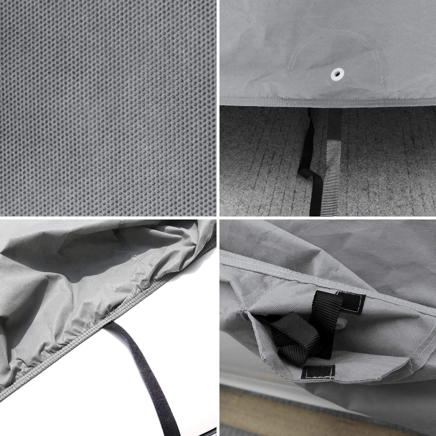 leader-accessories-basic-guard-universal-fit-sedan-car-cover-3-layer-non-woven-f image 4