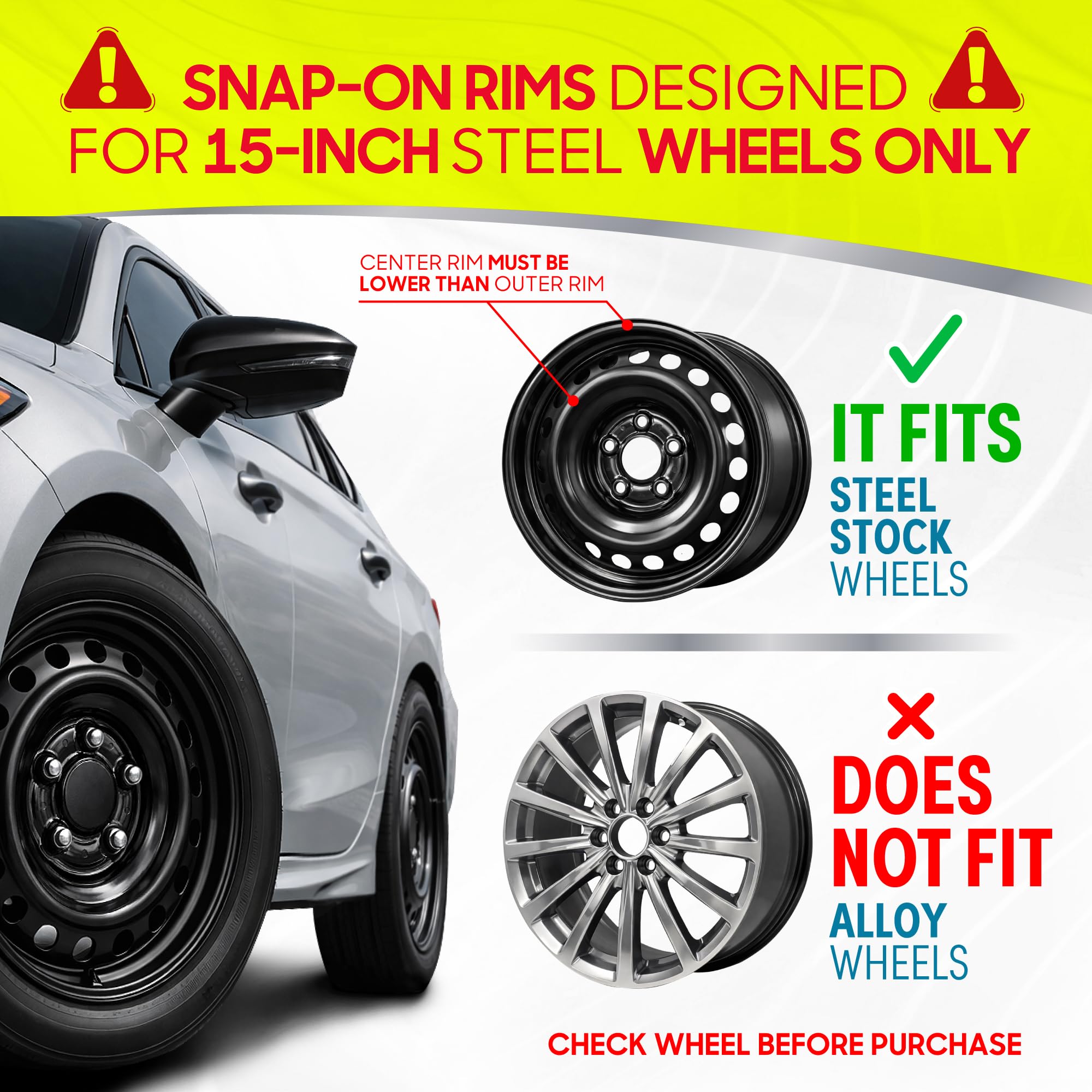bdk-15-inch-wheel-rim-cover-hubcaps-4-pack-oem-style-snap-on-for-steel-rims-adju image 3