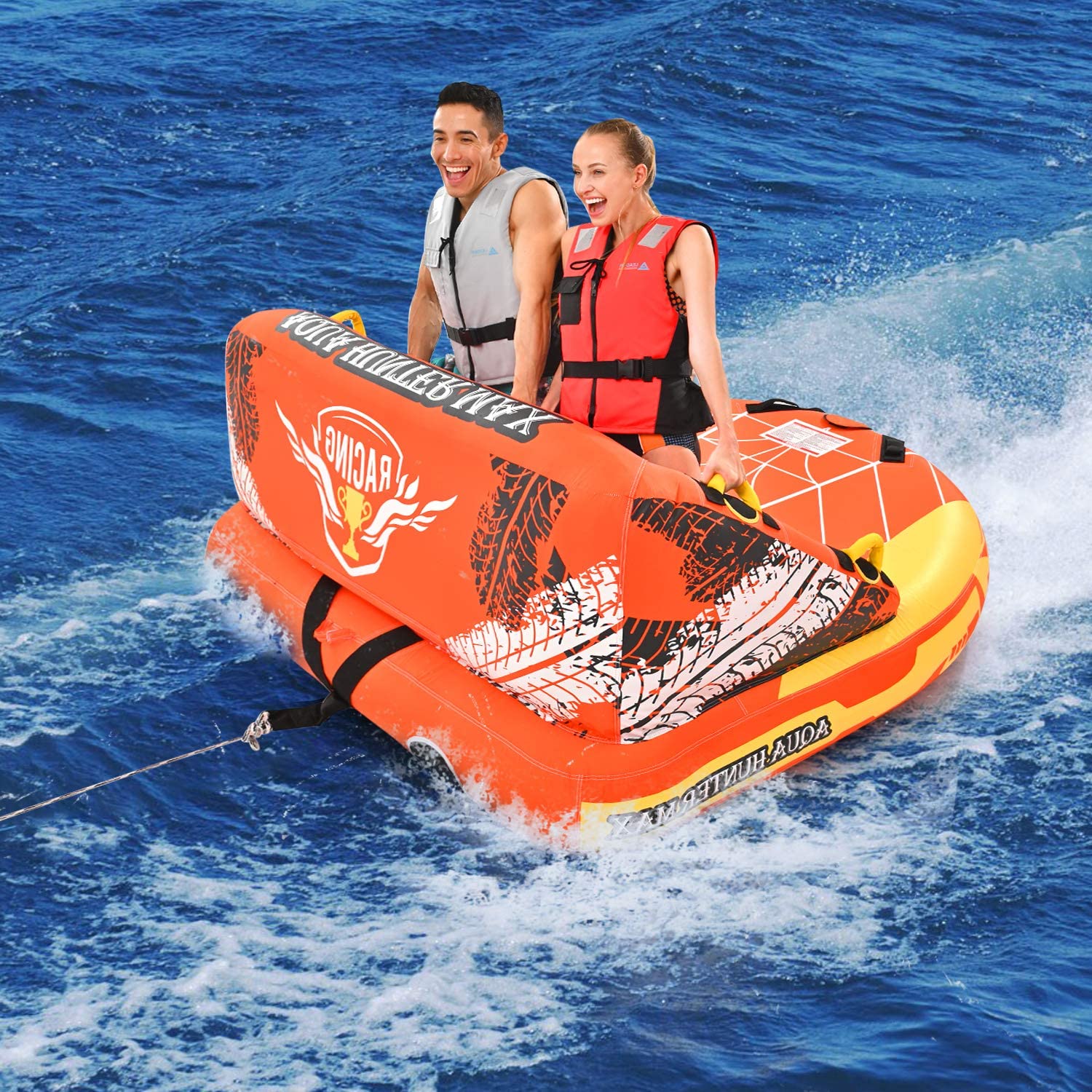 leader-accessories-3-person-towable-tube-heavy-duty-pvc-bladder-840d-nylon-cover image 7