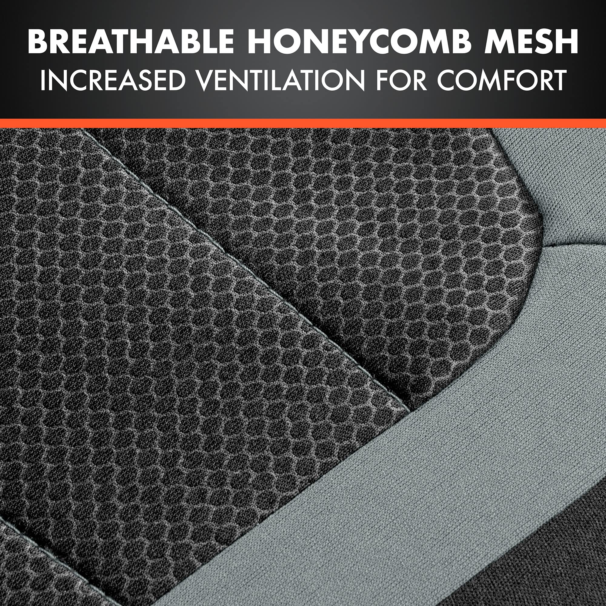 bdk-carxs-freshmesh-car-seat-covers-for-front-seats-gray-mesh-with-sideless-desi image 6