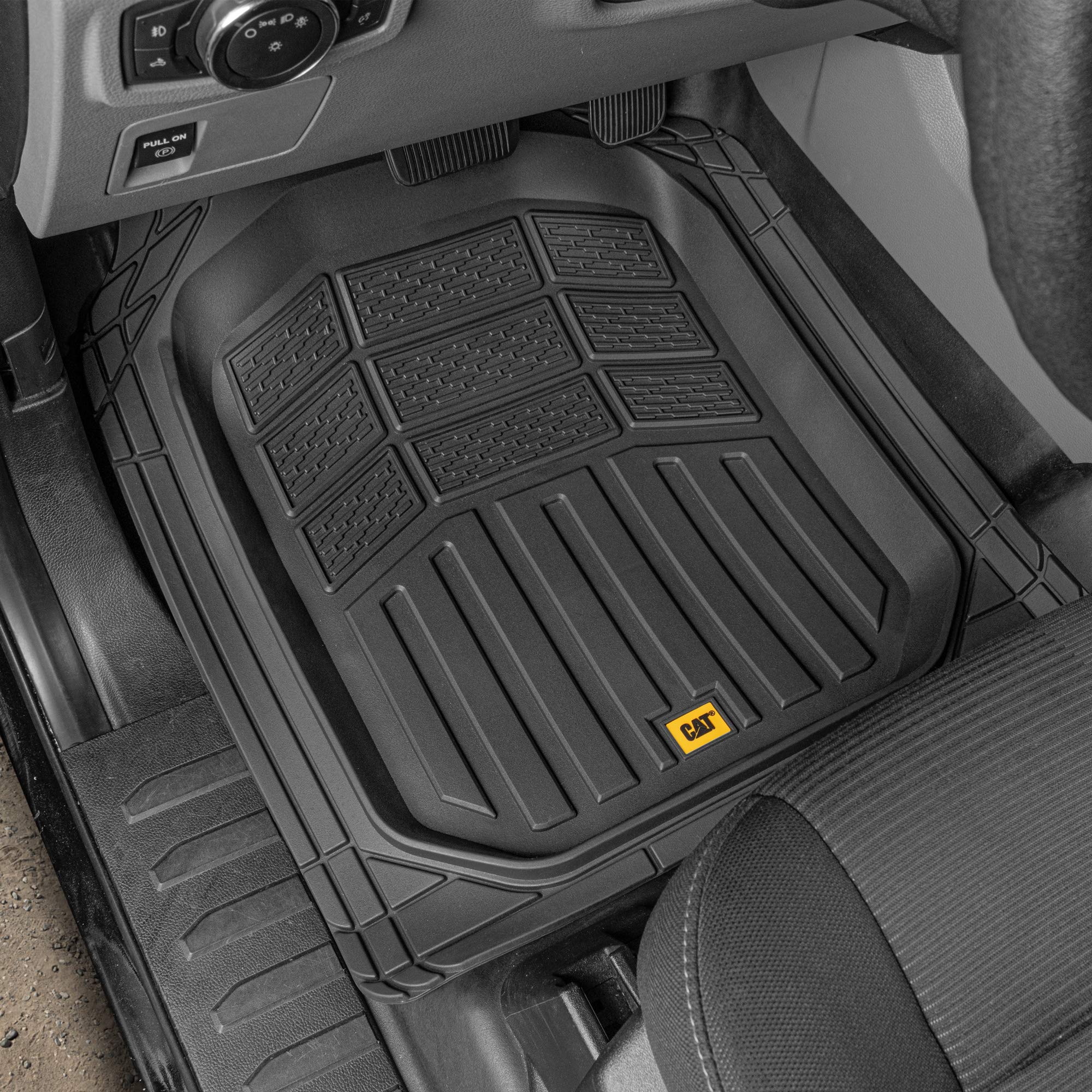 bdk-cat-camt-9014-4-piece-deep-dish-rubber-floor-mats-with-trunk-liner image 2