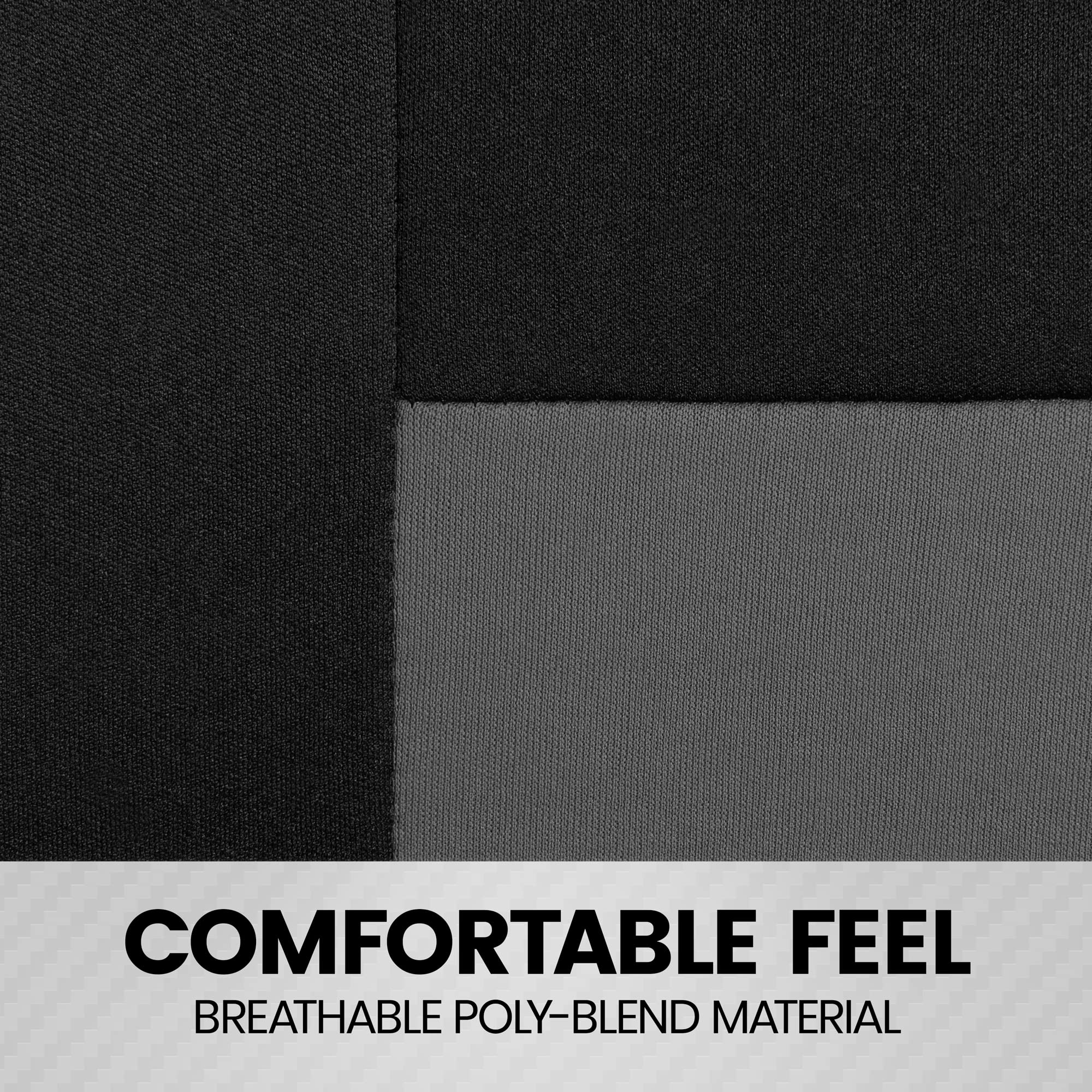 bdk-polypro-full-set-car-seat-covers-in-charcoal-on-black-with-steering-wheel-co image 7
