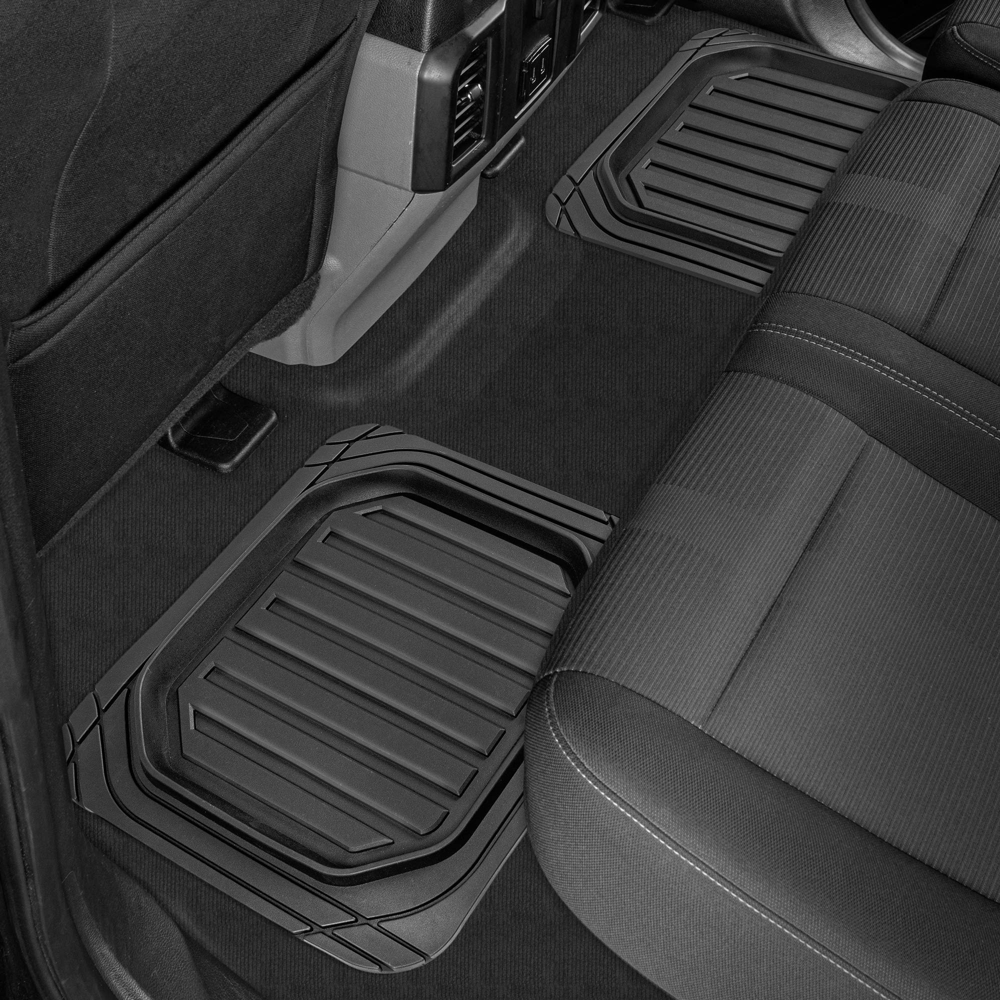 bdk-cat-camt-9014-4-piece-deep-dish-rubber-floor-mats-with-trunk-liner image 3