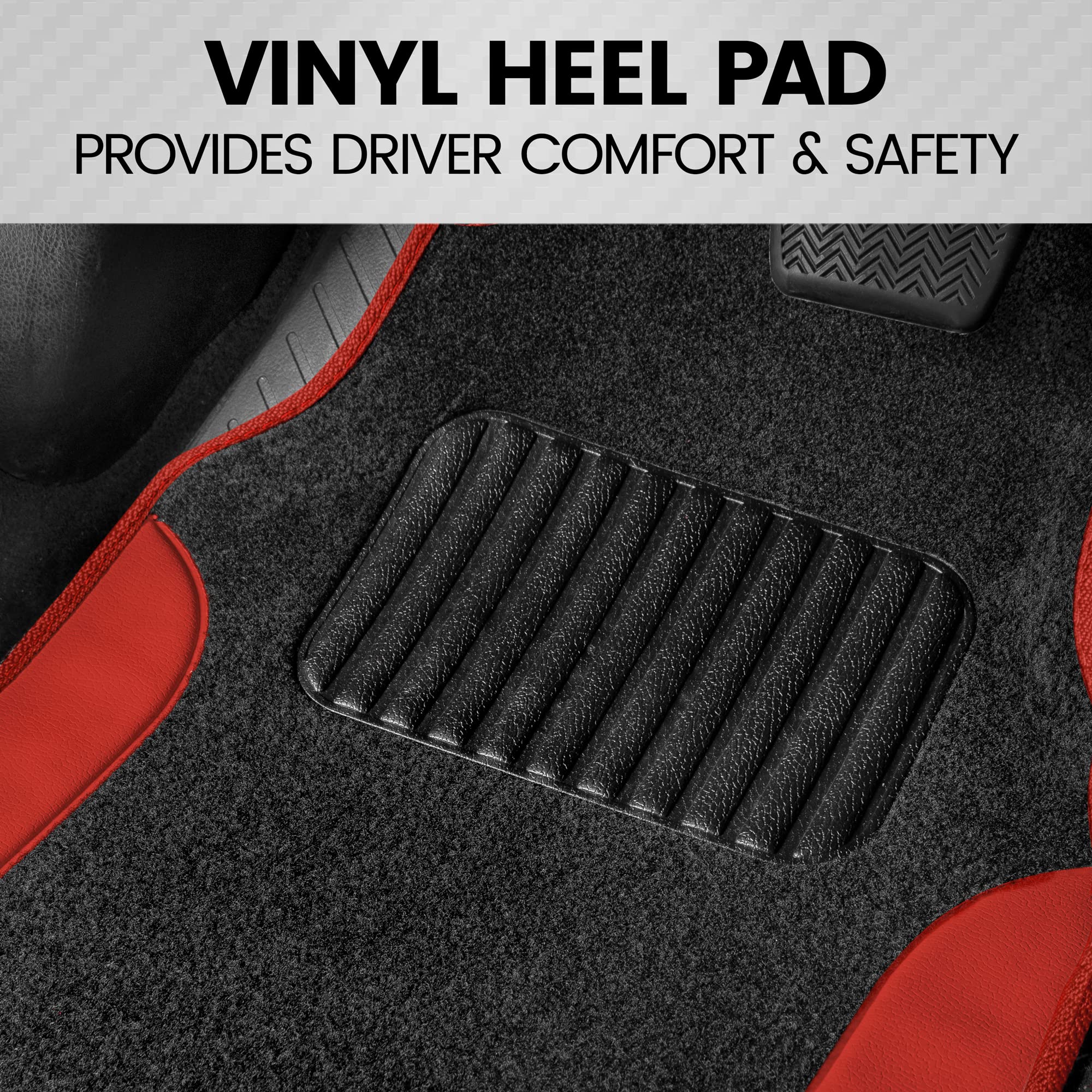 bdk-two-tone-carpet-car-floor-mats-with-faux-leather-accents-and-built-in-heel-p image 5