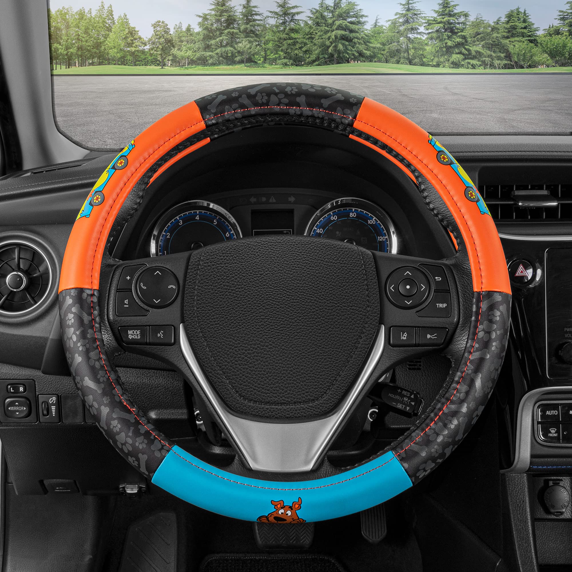 bdk-warner-bros-scooby-doo-mystery-machine-15-standard-size-car-steering-wheel-c image 8