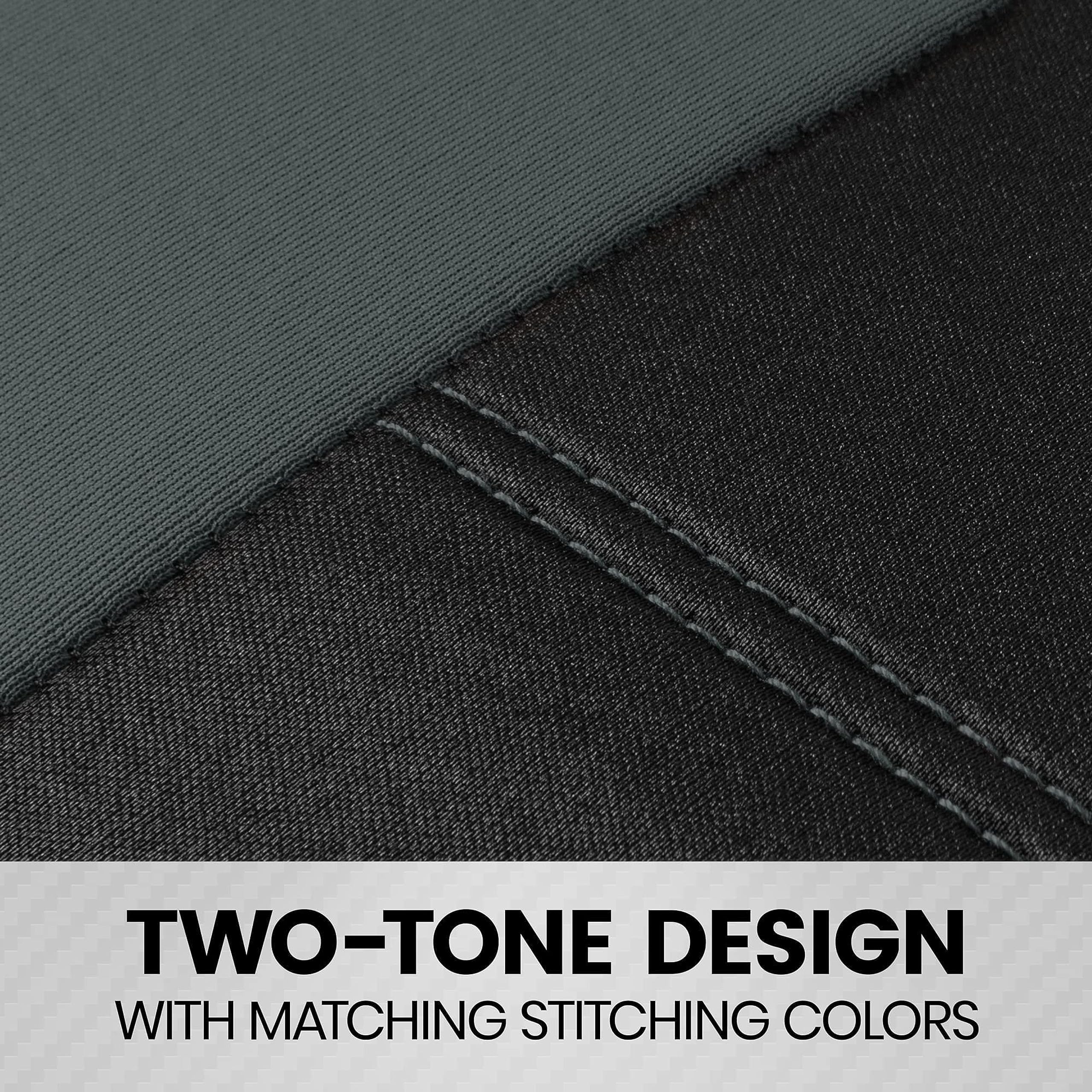 bdk-carxs-universal-fit-2-tone-light-gray-car-seat-covers-full-set-for-most-cars image 5