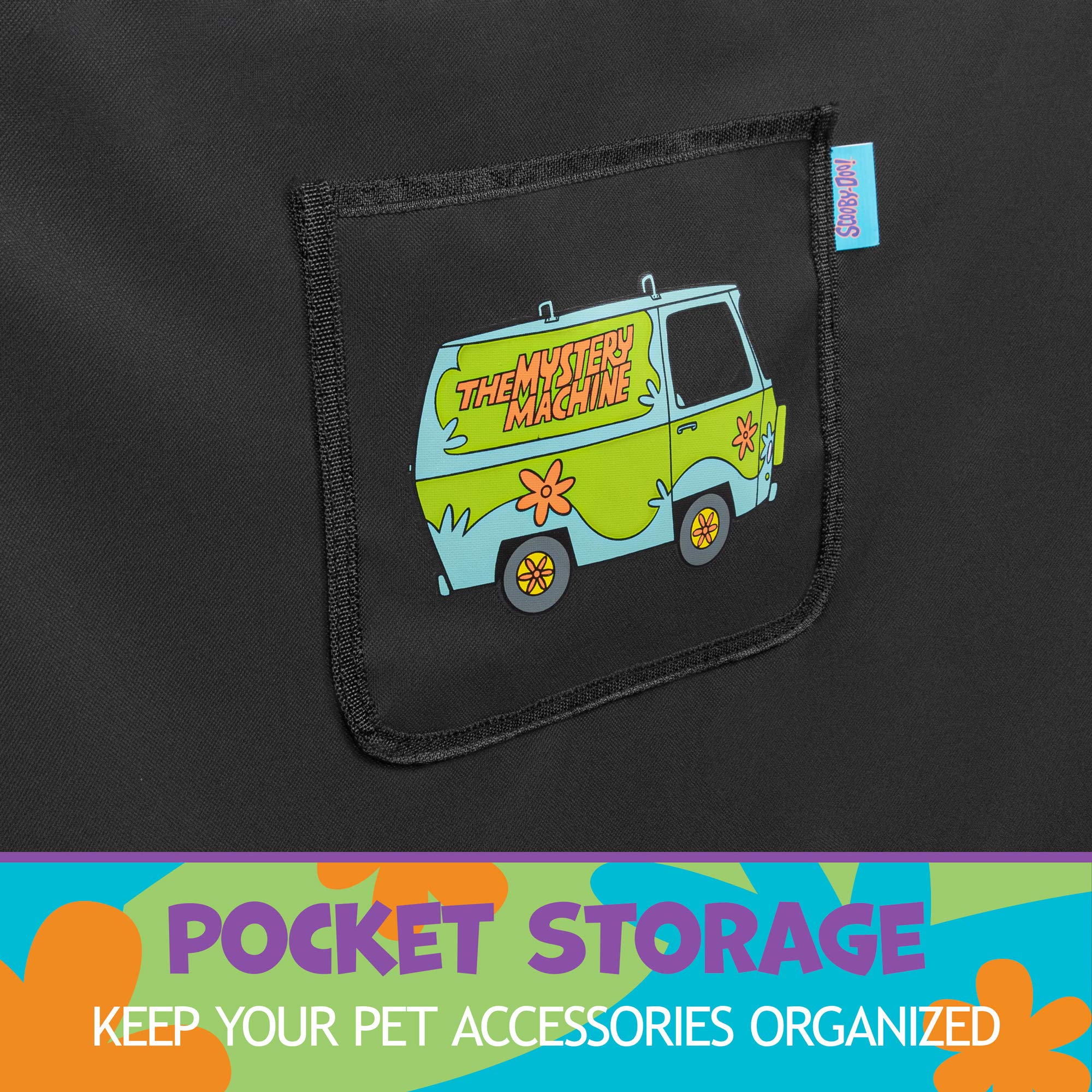 bdk-scooby-doo-dog-car-seat-cover-for-back-seat-heavy-duty-hammock-with-storage- image 4
