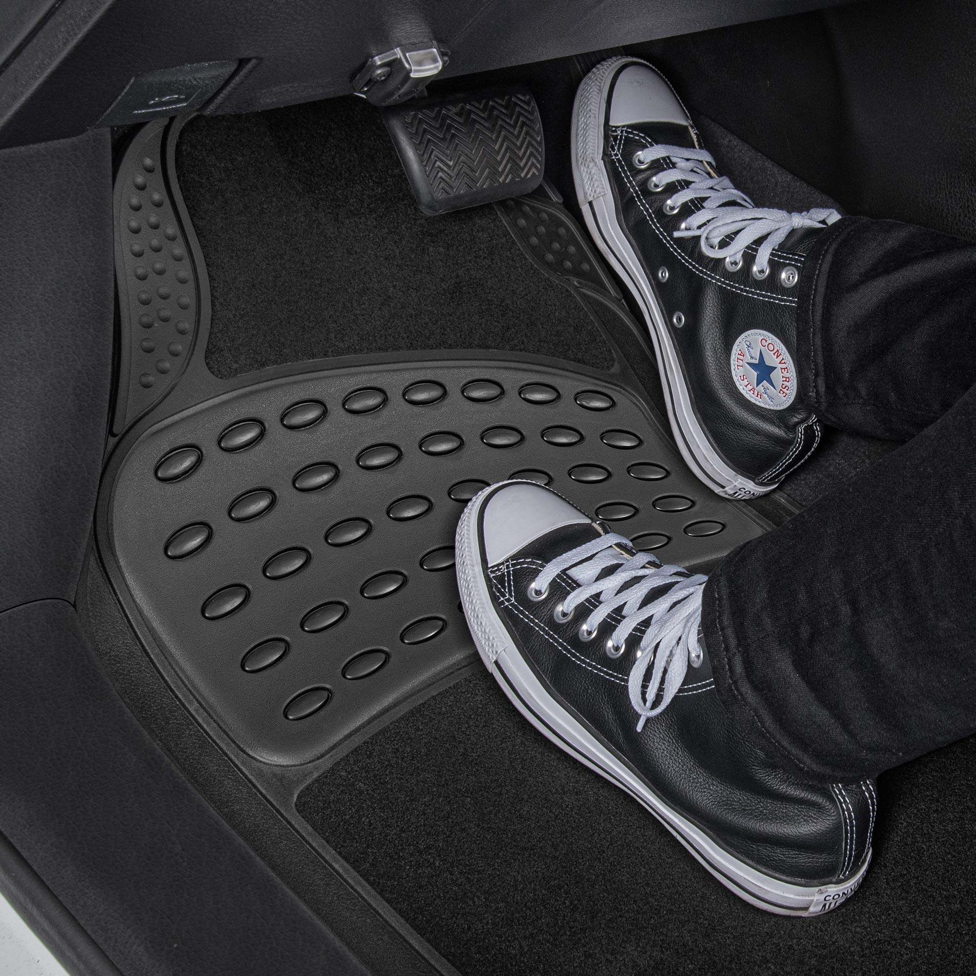 bdk-hybridmat-automotive-rubber-carpet-floor-mats-front-rear-set-black-semi-trim image 3