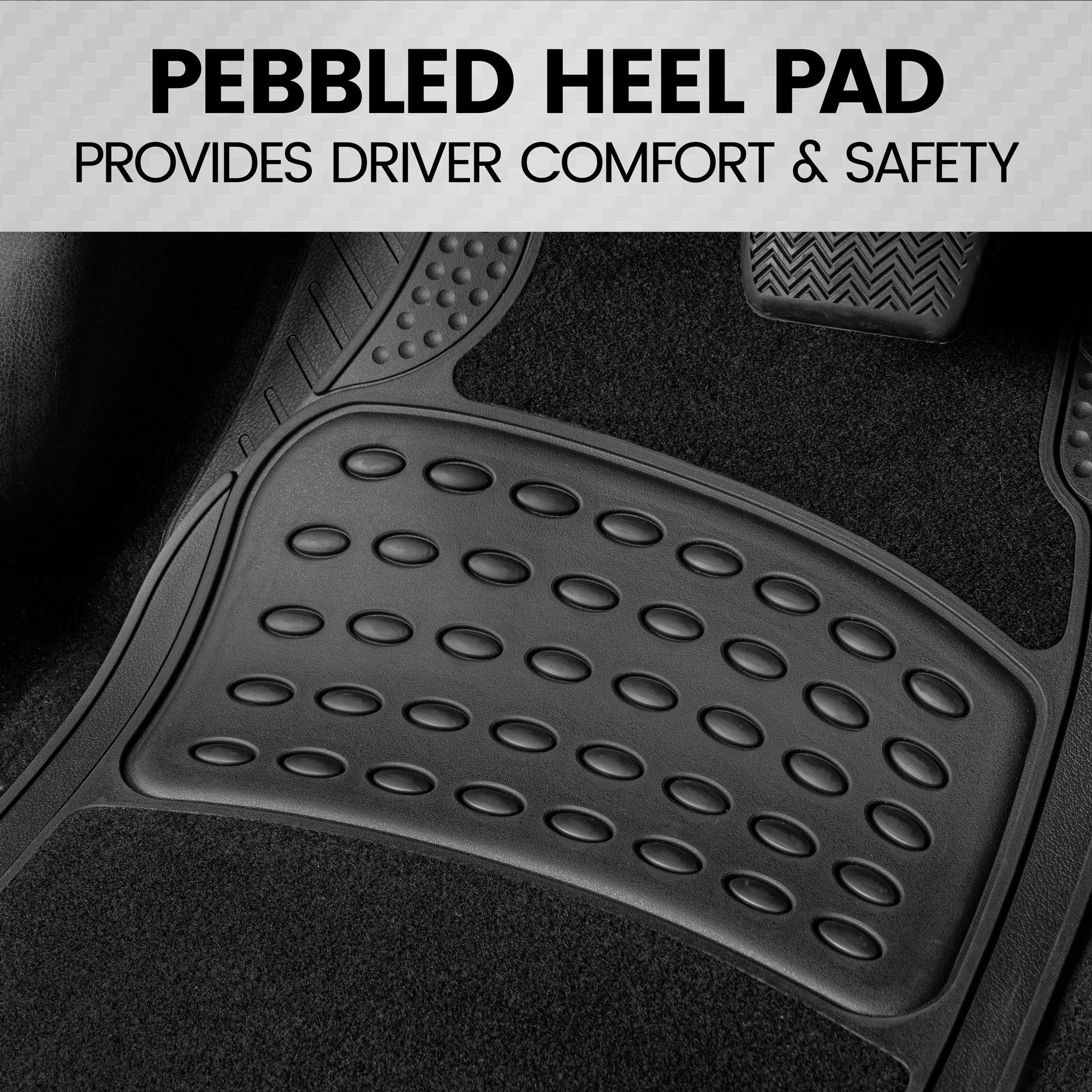 bdk-hybridmat-automotive-rubber-carpet-floor-mats-front-rear-set-black-semi-trim image 5