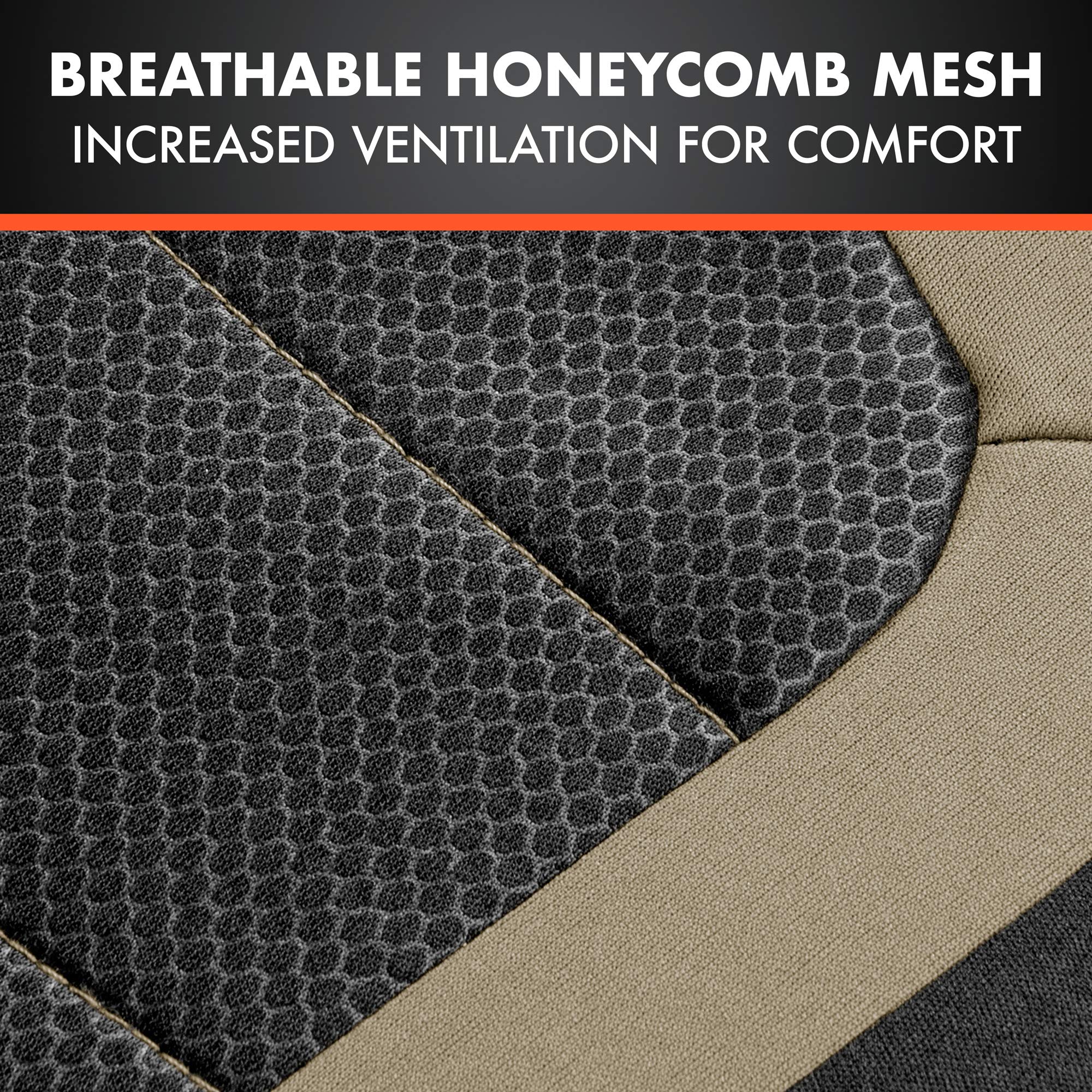 bdk-carxs-freshmesh-car-seat-covers-for-front-seats-beige-mesh-with-sideless-des image 6