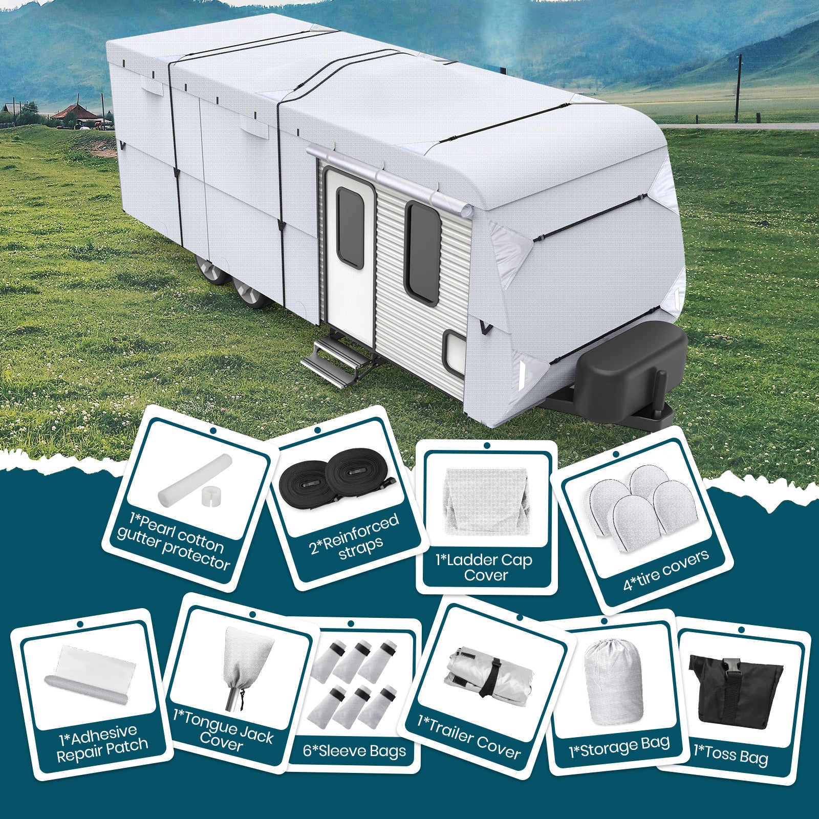 leader-accessories-210d-travel-trailer-cover-with-4-tire-covers-accessories-rips image 6