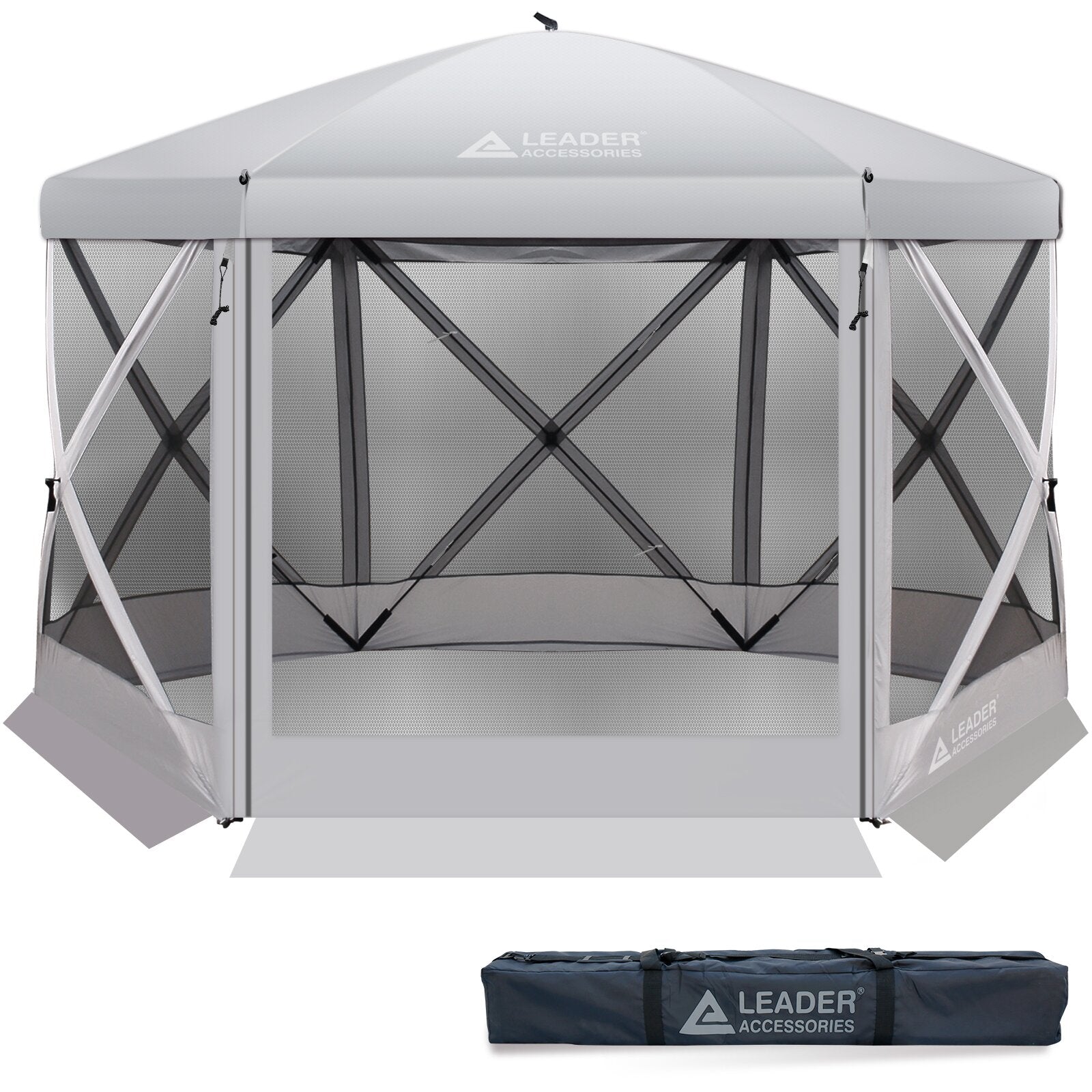 leader-accessories-6-sided-pop-up-camping-gazebo-11-5-x11-5-instant-canopy-shelt image 6