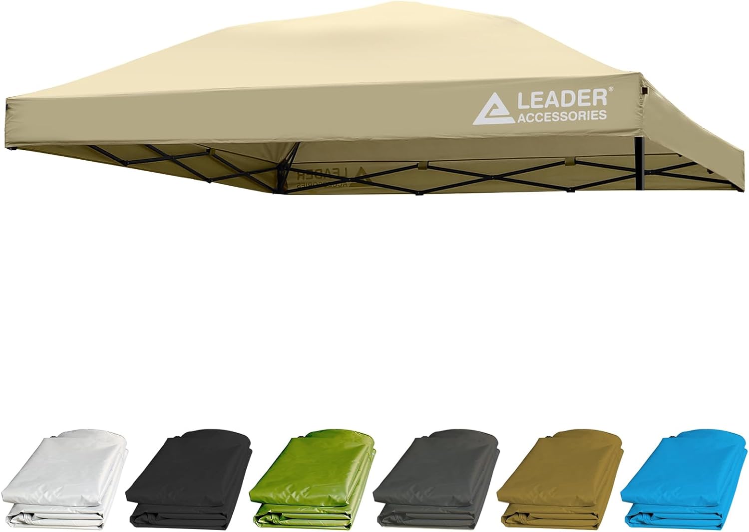leader-accessories-straight-wall-gazebo-top-replacement-10x10-ft-210d-polyester- image 2