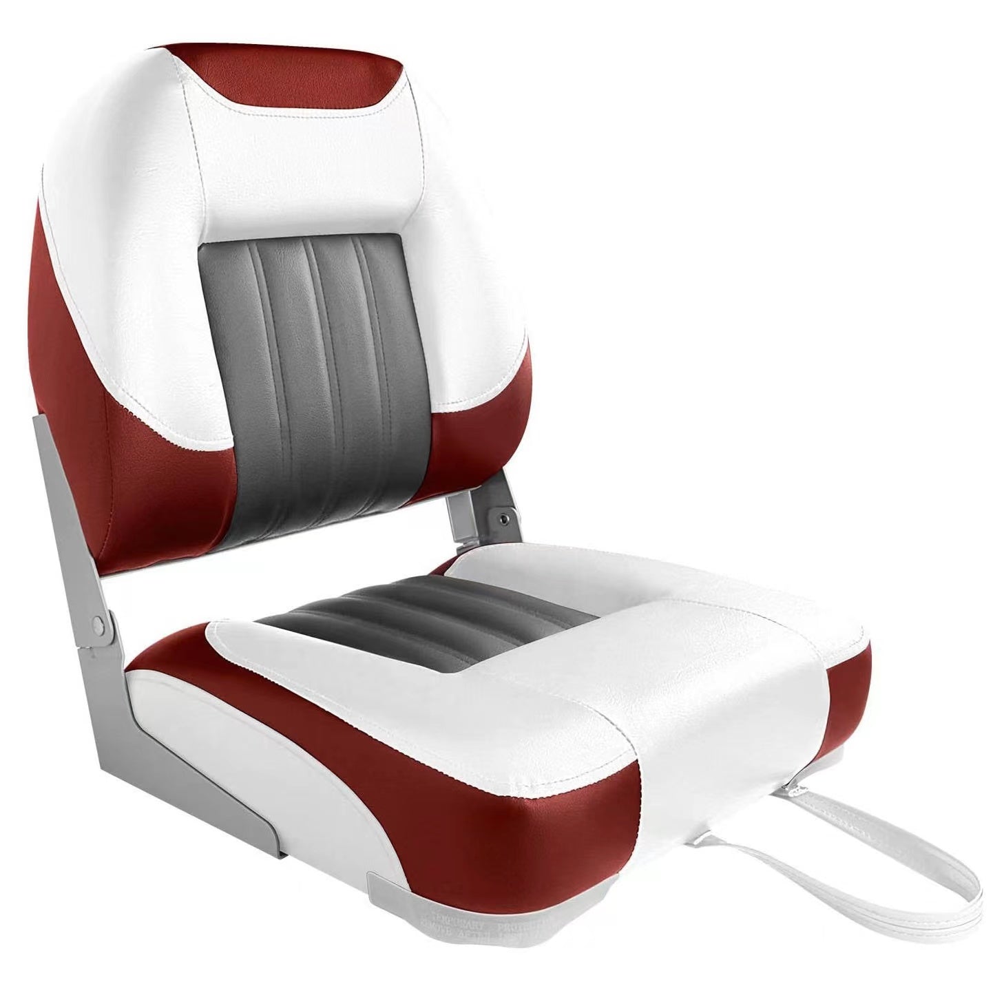 leader-accessories-low-back-folding-fishing-boat-seat-marine-grade-vinyl-250-lb- image 3