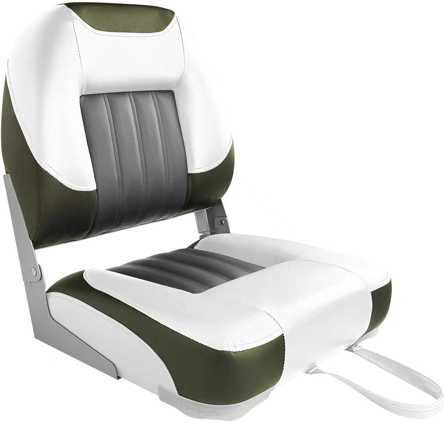 leader-accessories-low-back-folding-fishing-boat-seat-marine-grade-vinyl-250-lb- image 4