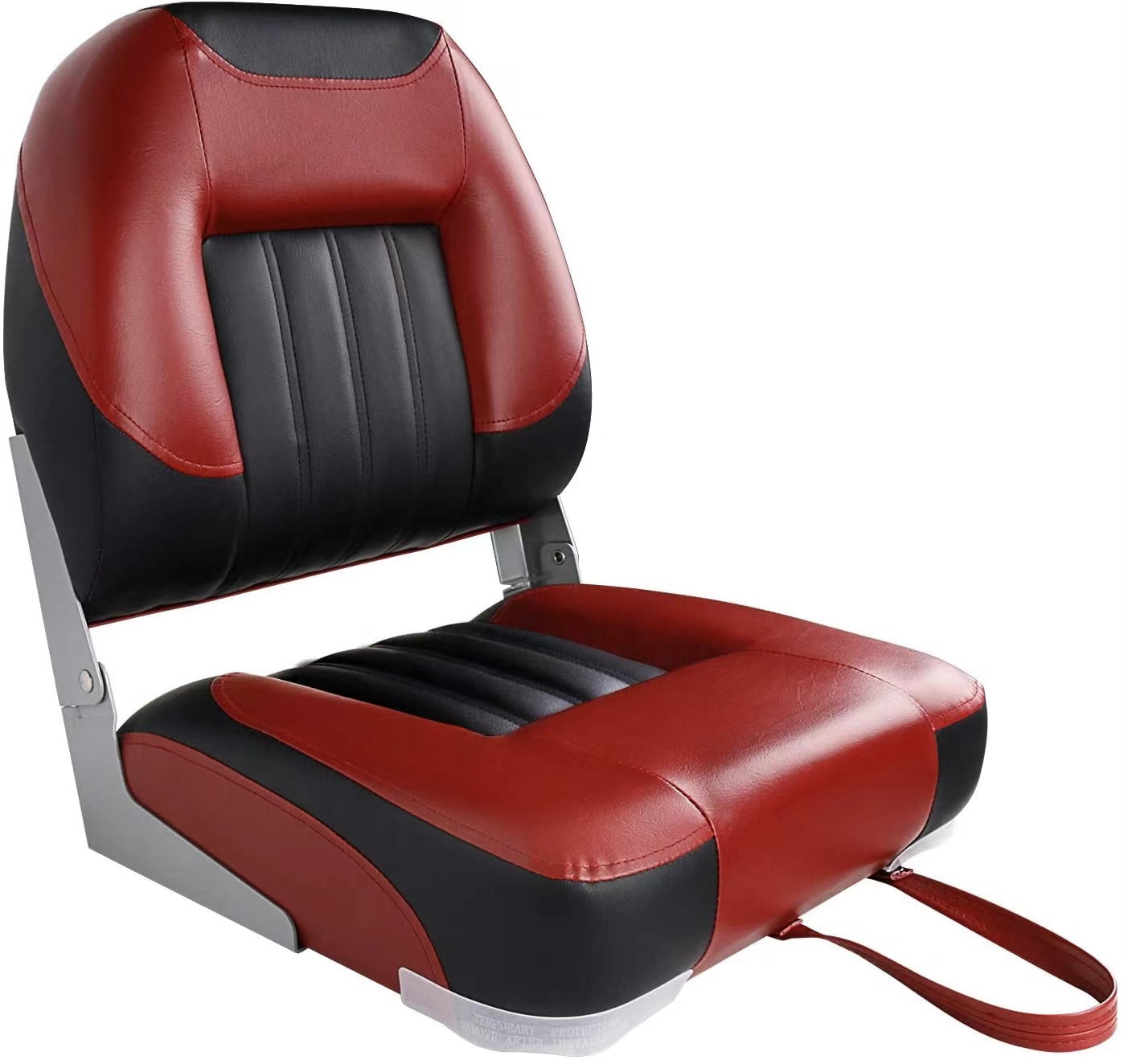 leader-accessories-low-back-folding-fishing-boat-seat-marine-grade-vinyl-250-lb- image 2