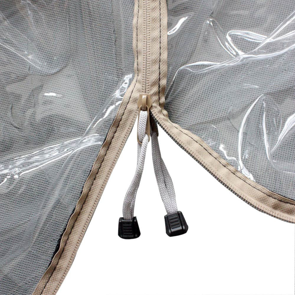 leader-accessories-deluxe-4-person-golf-cart-cover-beige image 3