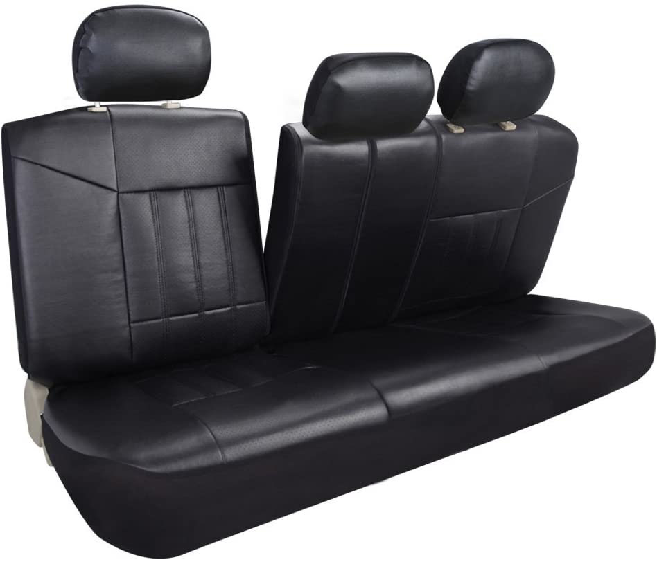 leader-accessories-faux-leather-car-seat-covers-full-set-front-rear-universal-fi image 8