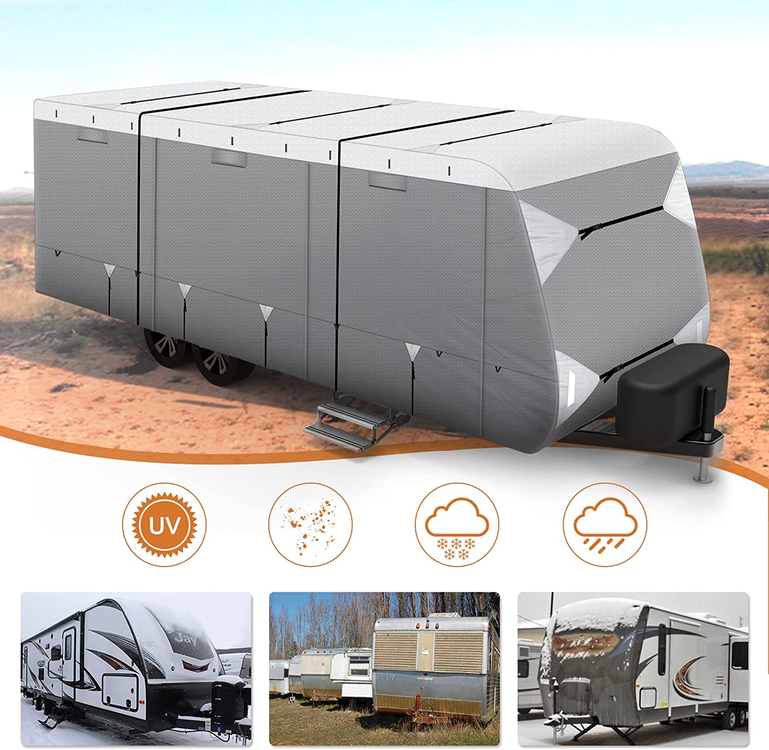 leader-accessories-travel-trailer-rv-cover-with-tear-resistant-aluminum-film-top image 6