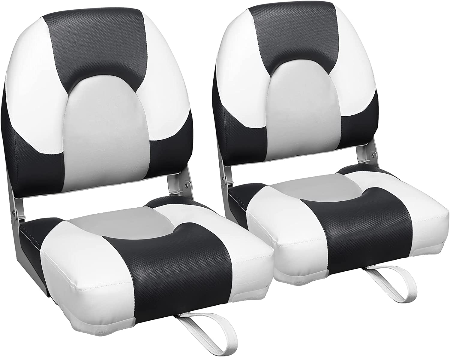 leader-accessories-high-back-folding-fishing-boat-seats-2-seats-marine-grade-vin image 5