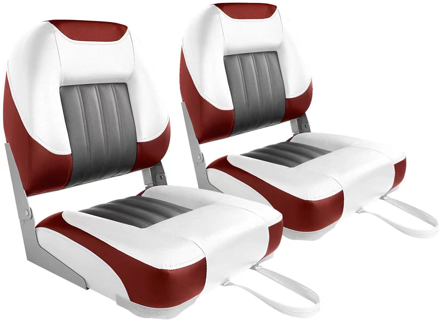 leader-accessories-low-back-folding-fishing-boat-seat-marine-grade-vinyl-250-lb- image 7