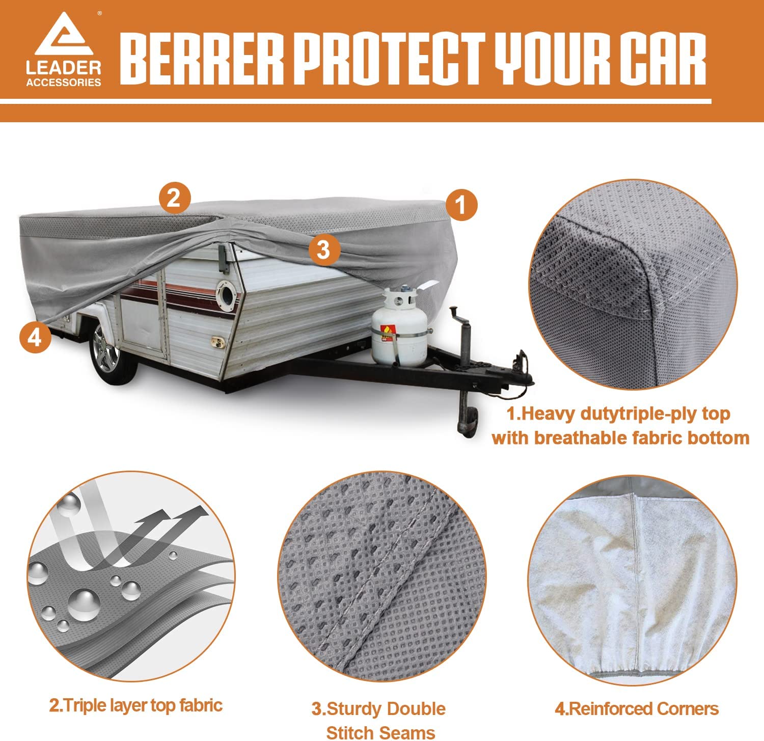 leader-accessories-pop-up-folding-camper-cover-for-rv-trailers-4-layer-polypropy image 3