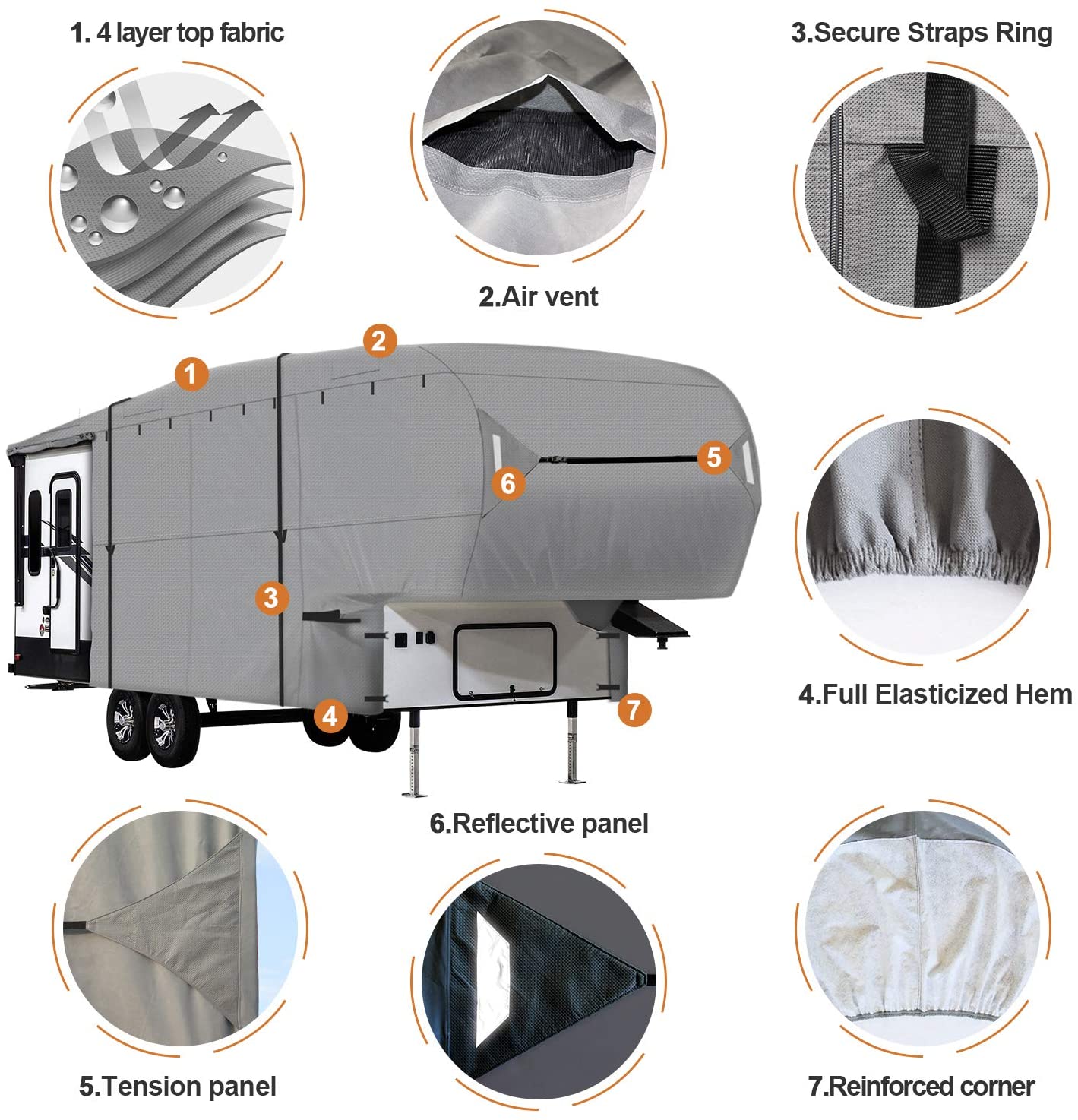 leader-accessories-easy-setup-5th-wheel-rv-cover-waterproof-uv-protection-fits-2 image 5