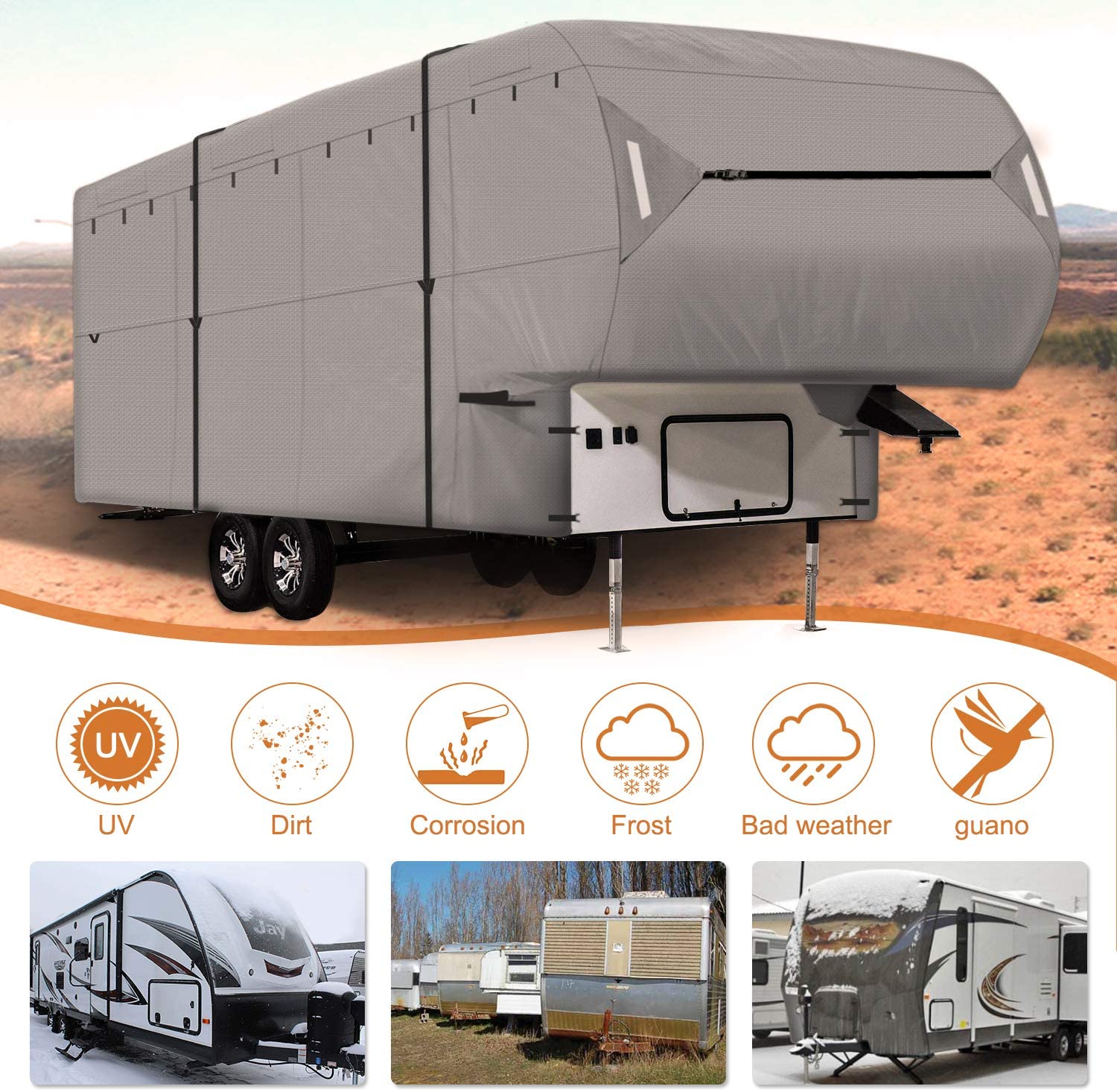 leader-accessories-easy-setup-5th-wheel-rv-cover-waterproof-uv-protection-fits-2 image 4