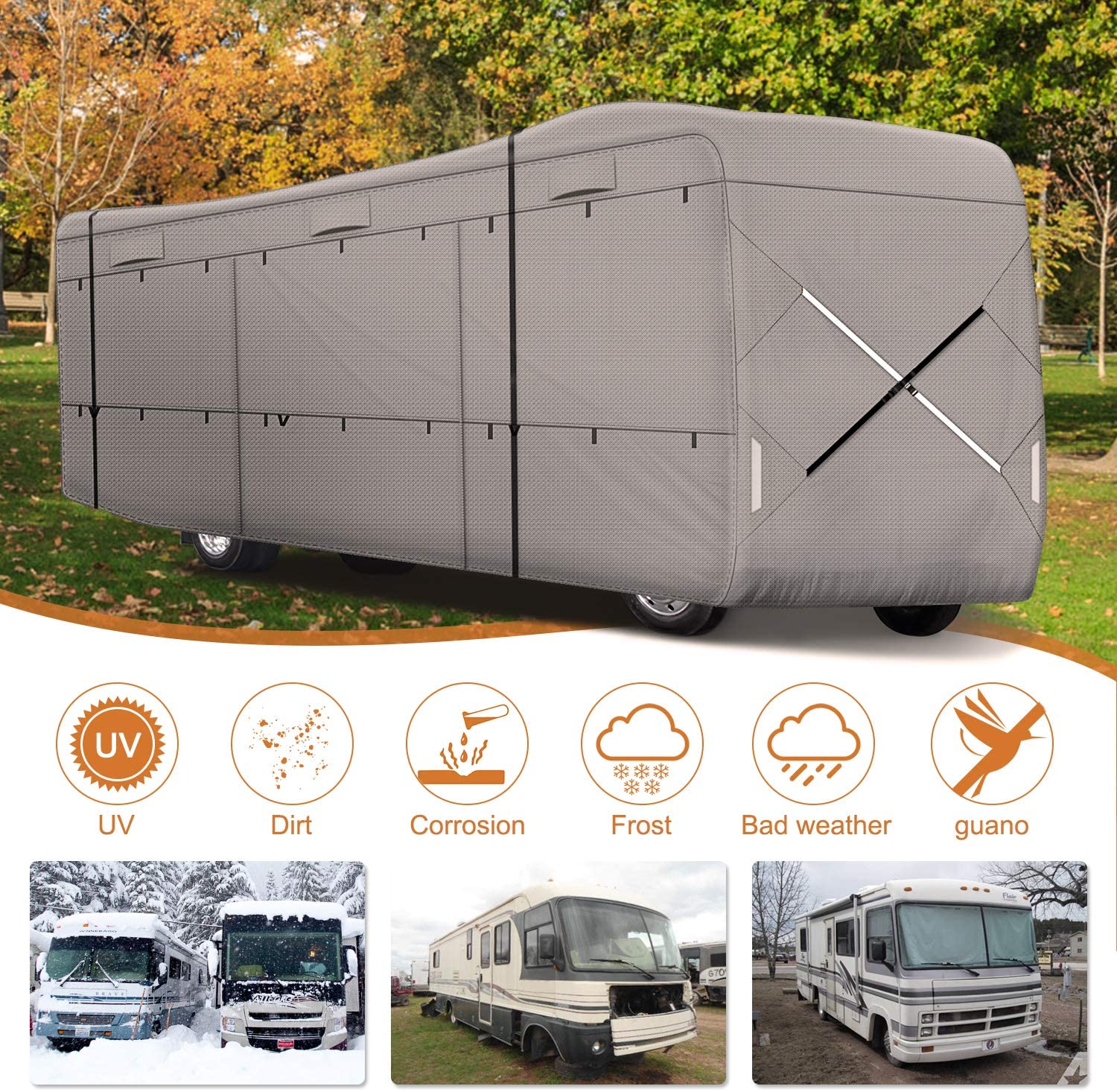 leader-accessories-class-a-rv-cover-waterproof-anti-uv-4-ply-non-woven-fabric-fi image 4
